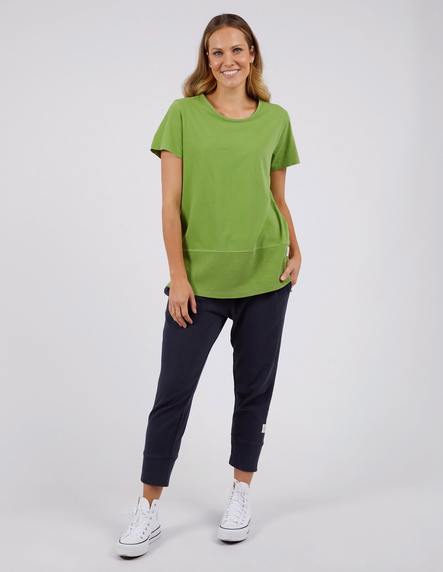 Rib Tee Jungle Green