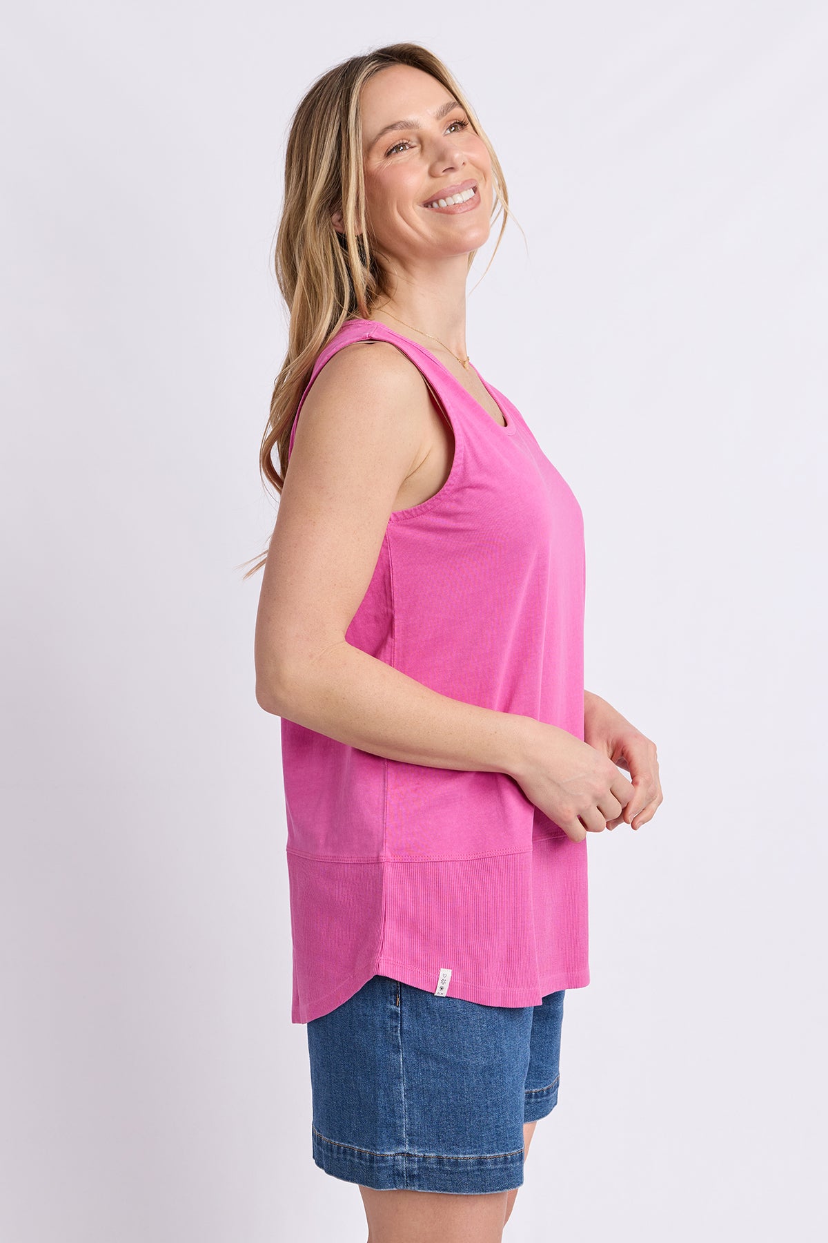 Rib Tank Magenta