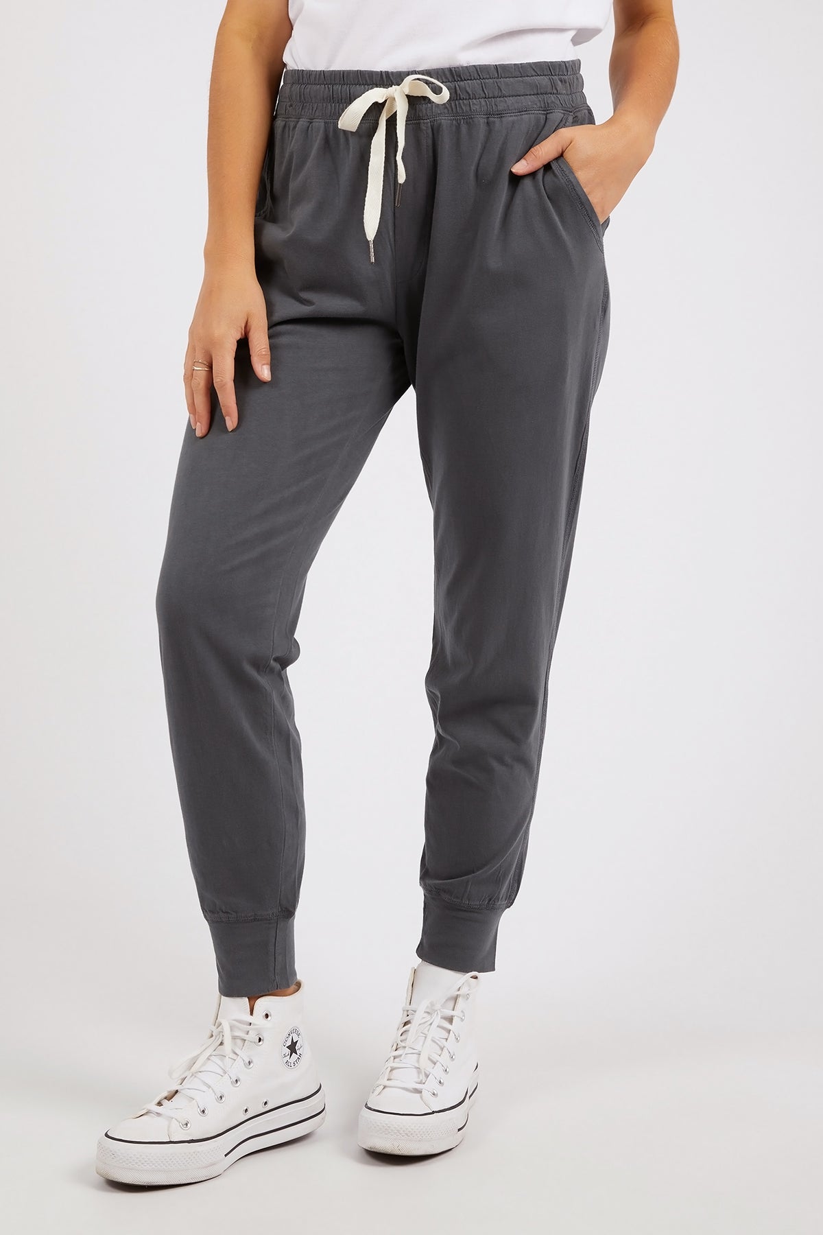 Wash Out Lounge Pant Charcoal