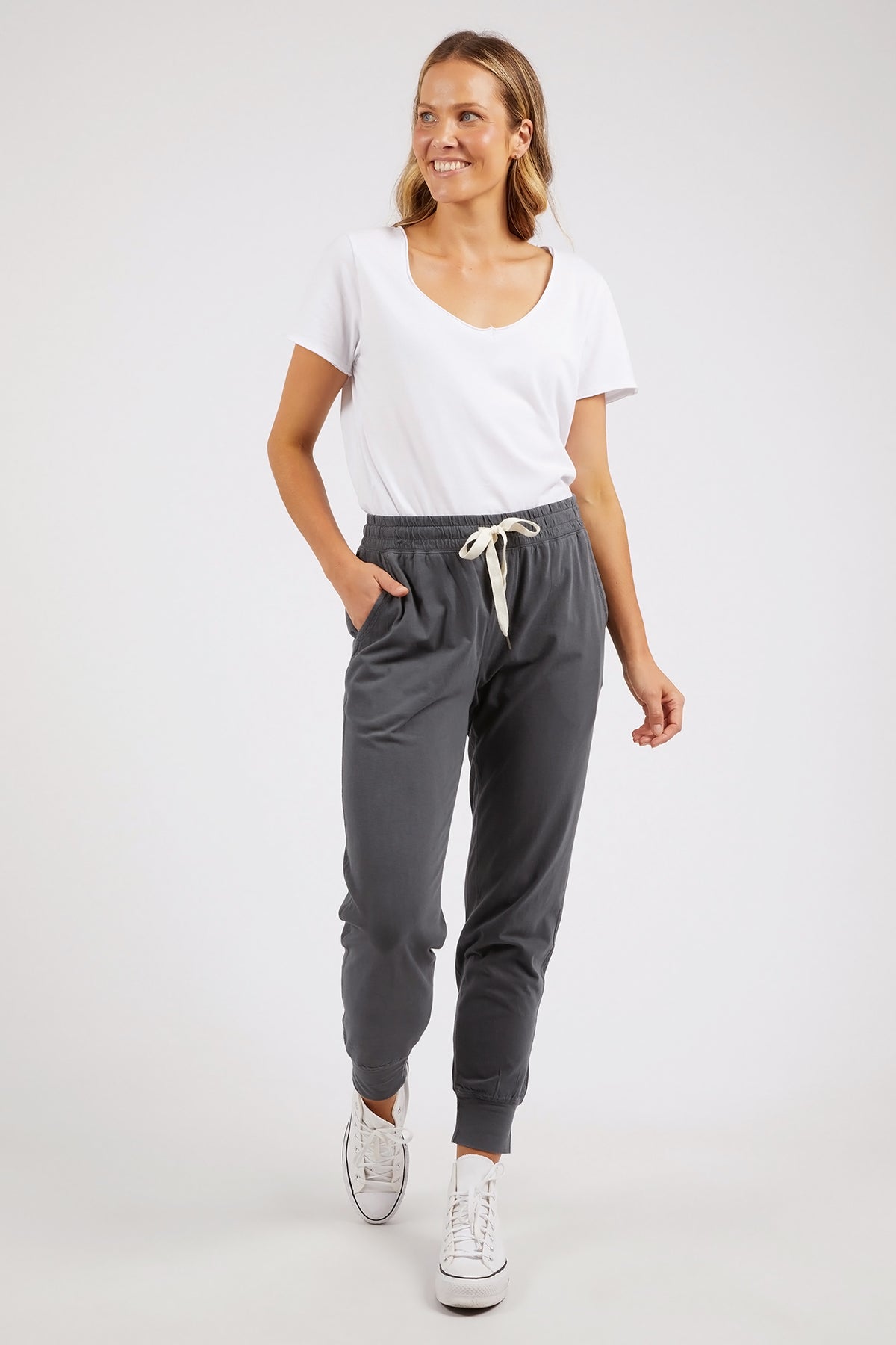 Wash Out Lounge Pant Charcoal