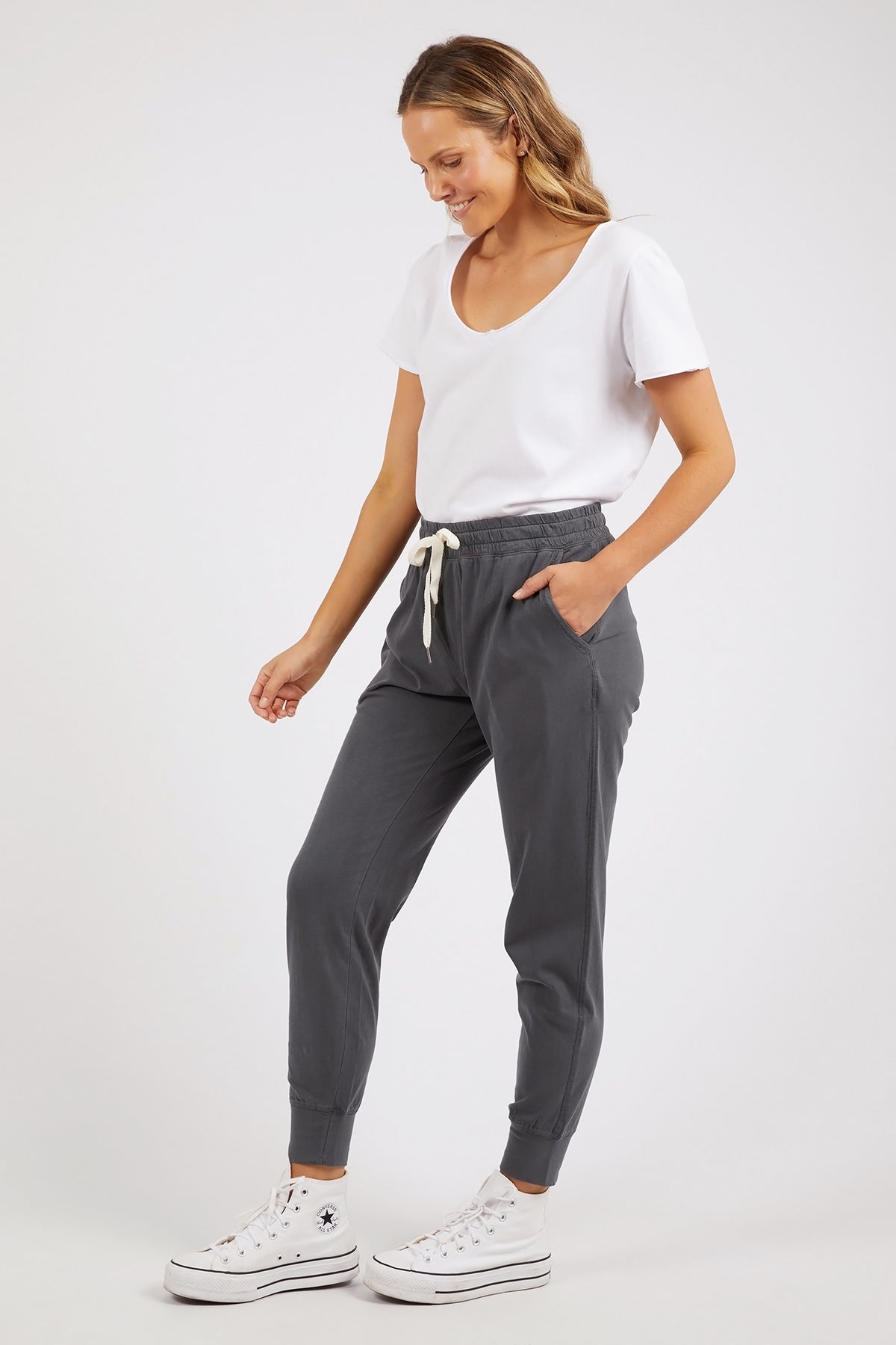 Wash Out Lounge Pant Charcoal