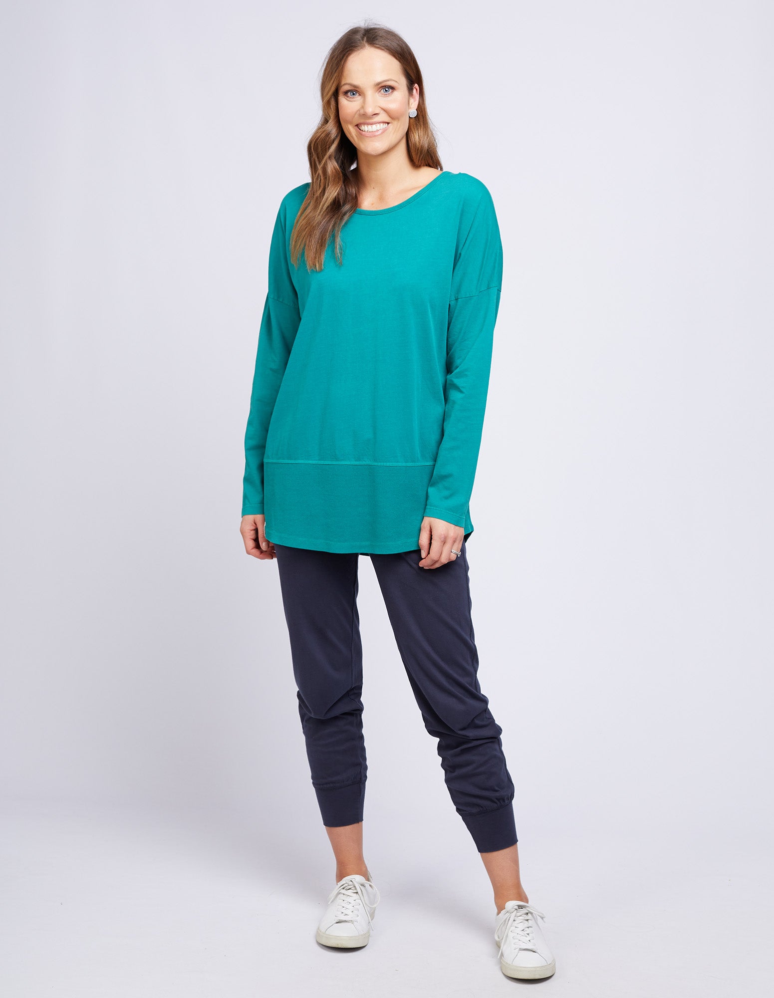 Rib Long Sleeve Winter Green