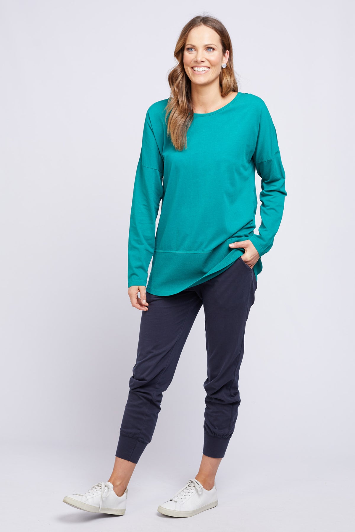 Rib Long Sleeve Winter Green