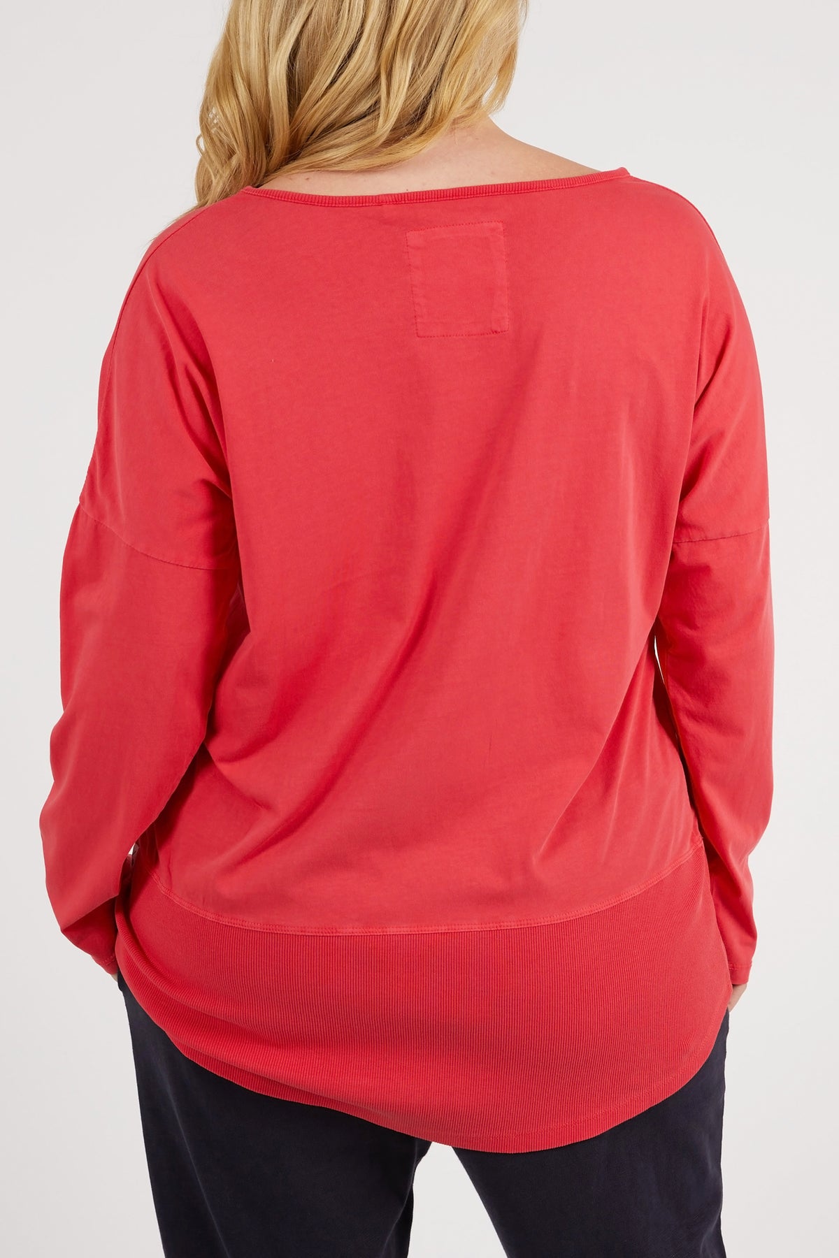 Rib Long Sleeve Coral Spritz