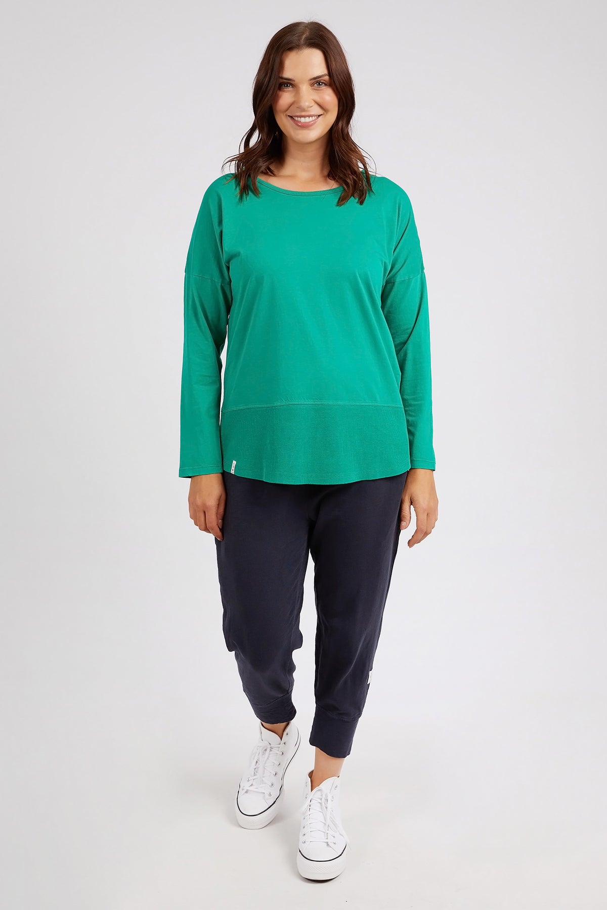 Rib Long Sleeve Goodness Green