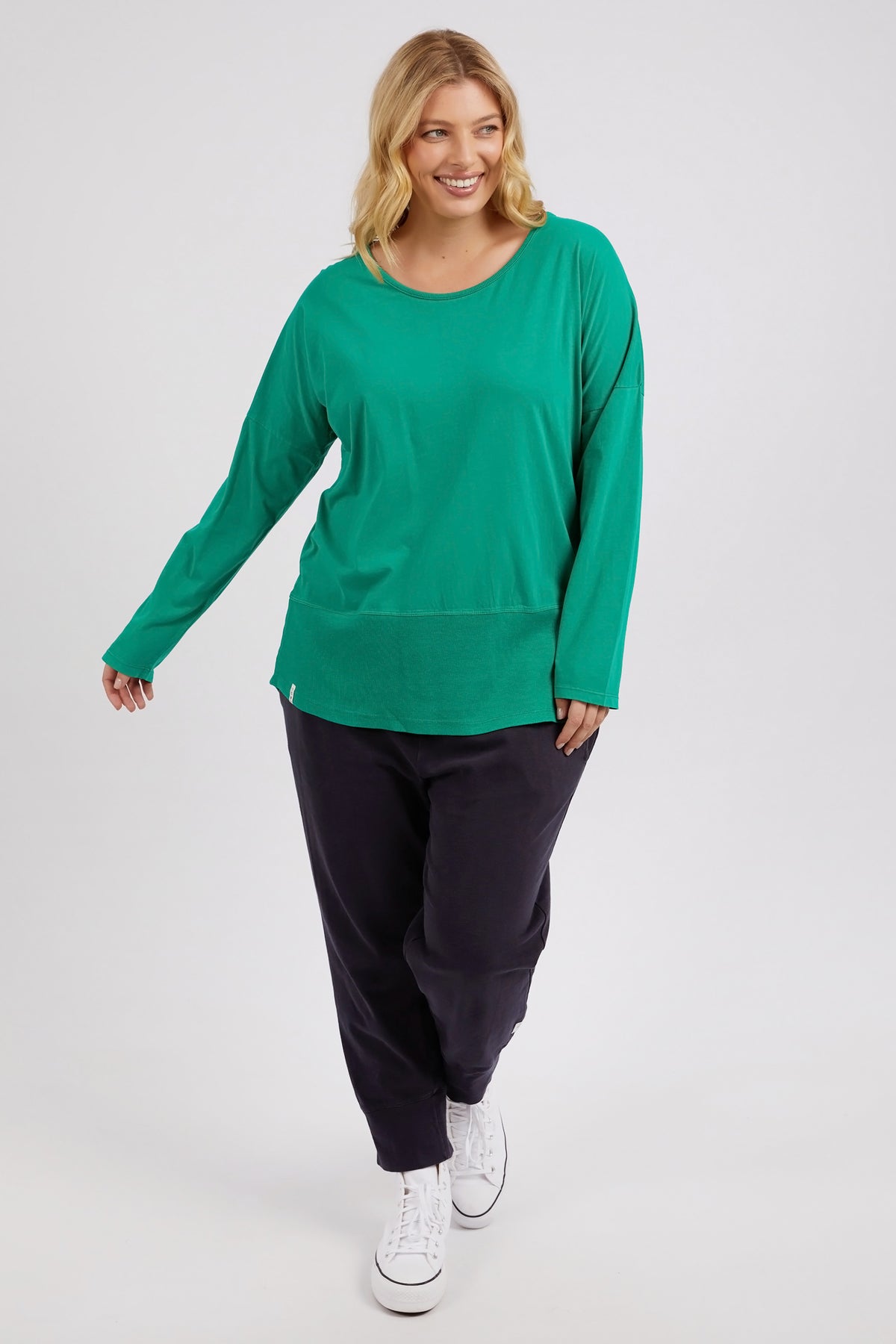 Rib Long Sleeve Goodness Green