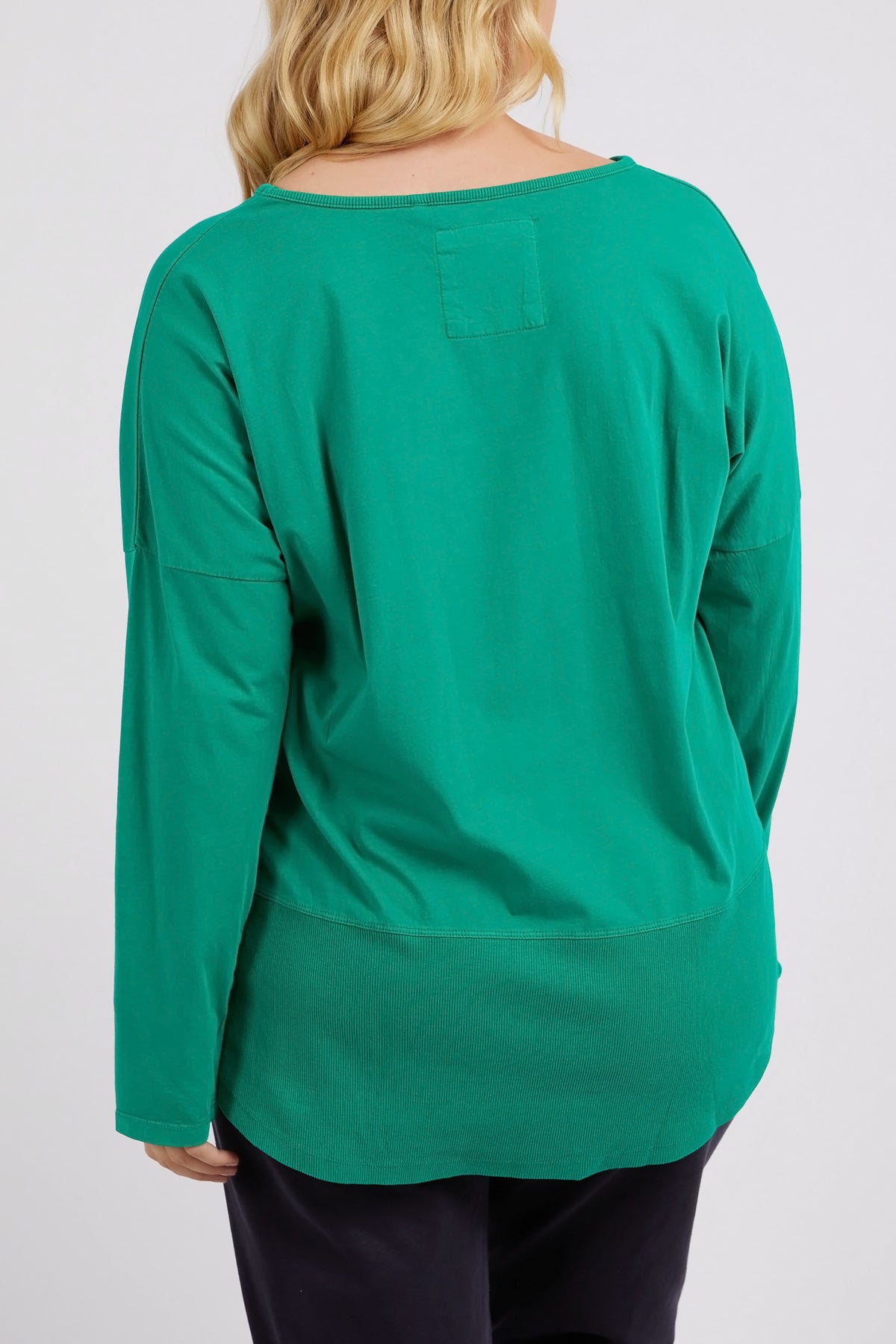 Rib Long Sleeve Goodness Green