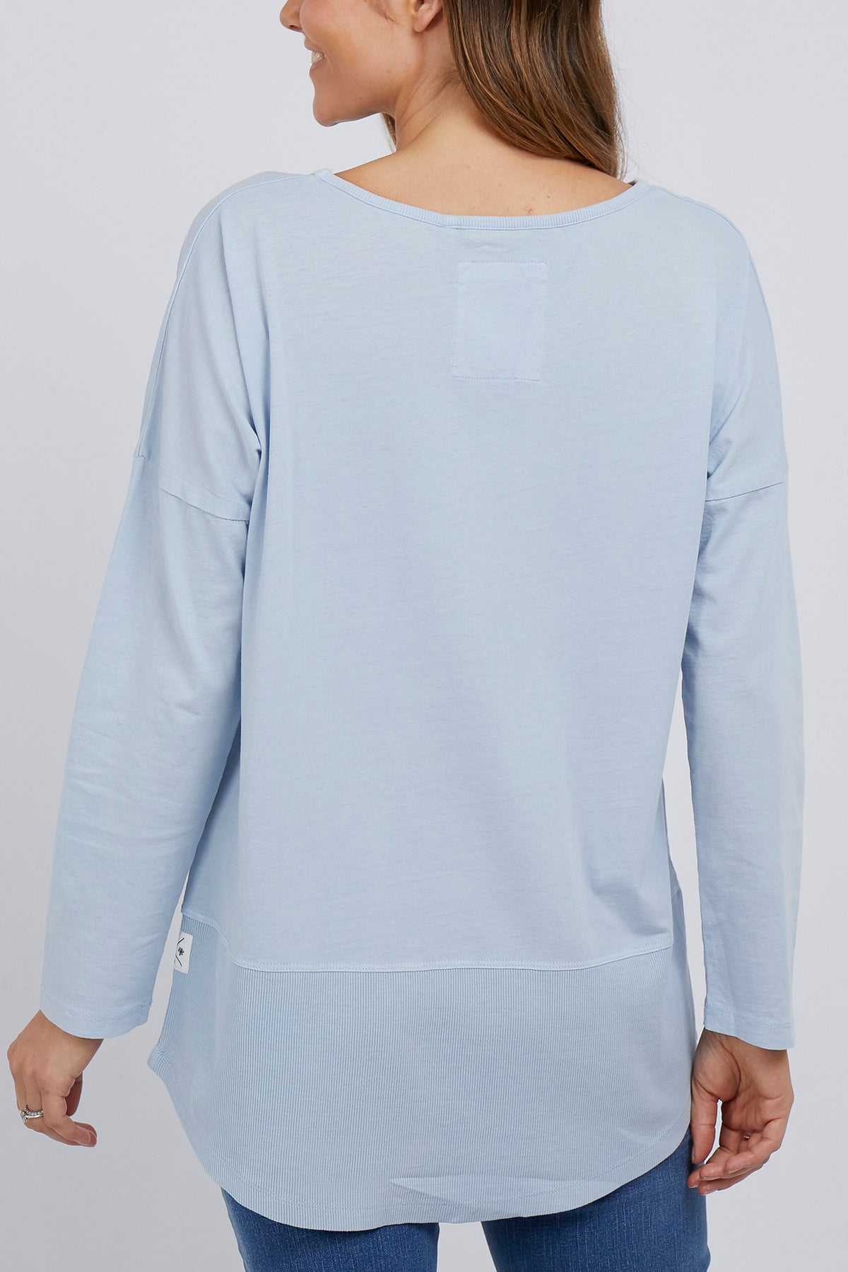 Rib Long Sleeve Sky Blue