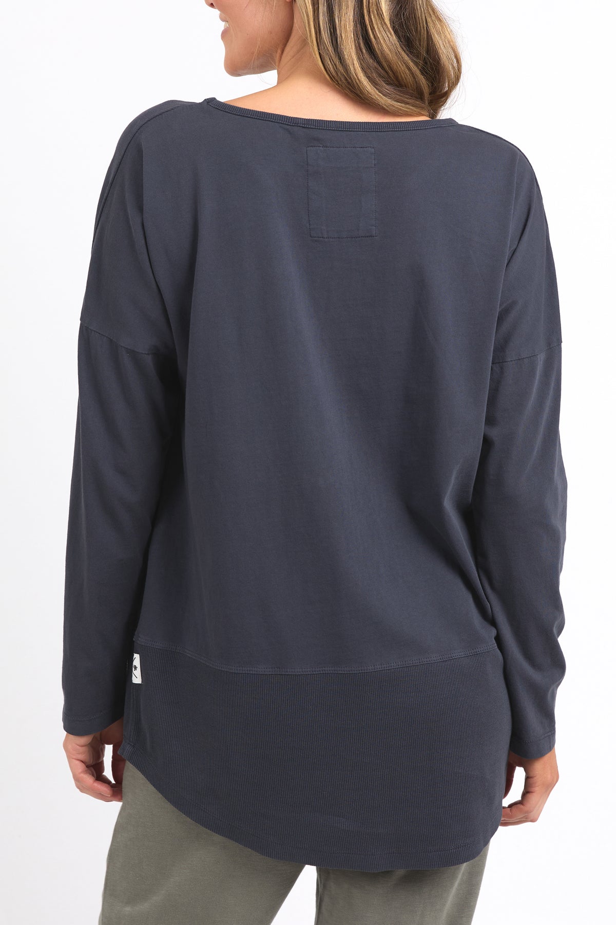 Rib Long Sleeve Navy