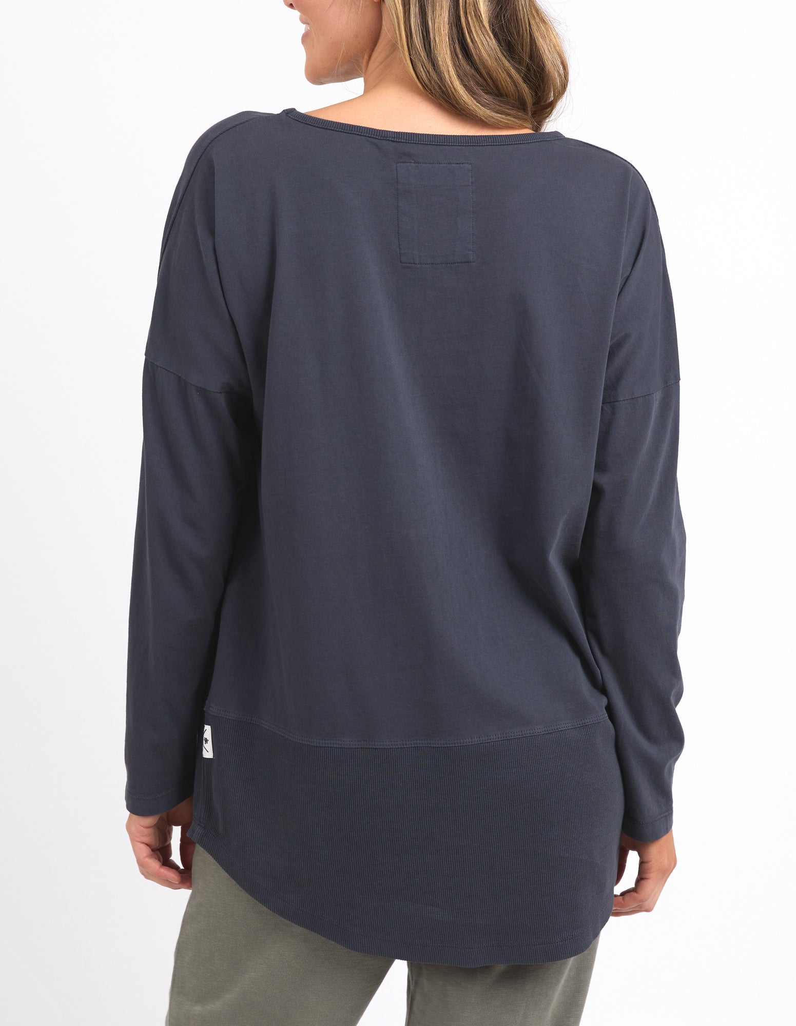 Rib Long Sleeve Navy