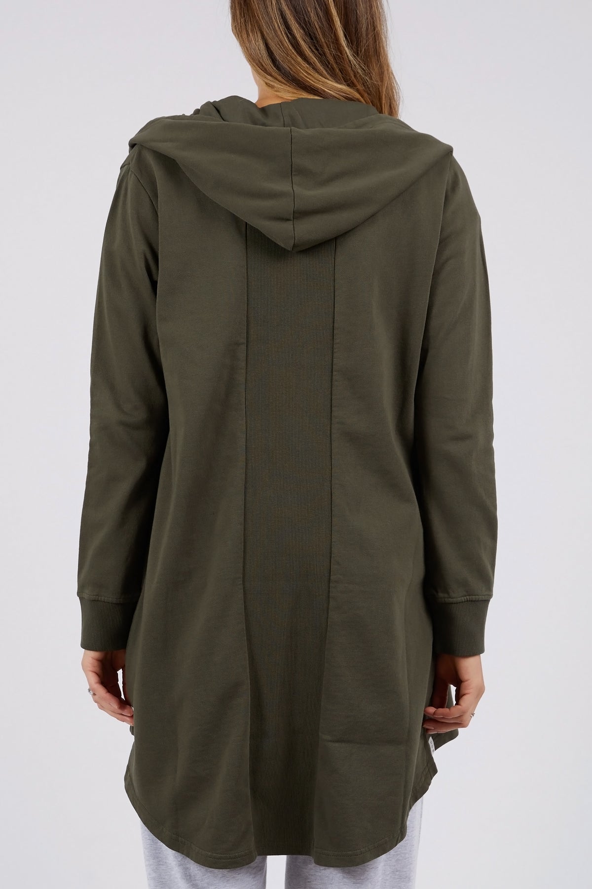 Composure Hooded Cardi Khaki