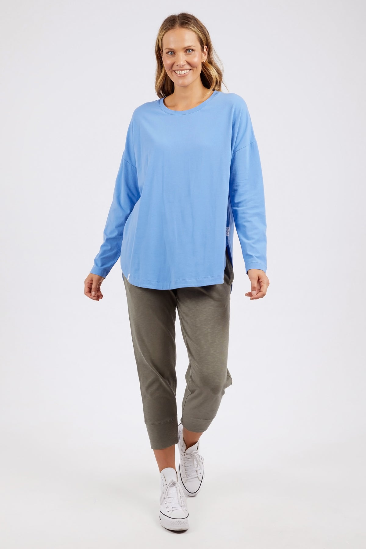 Society L/S Tee Cerulean Blue