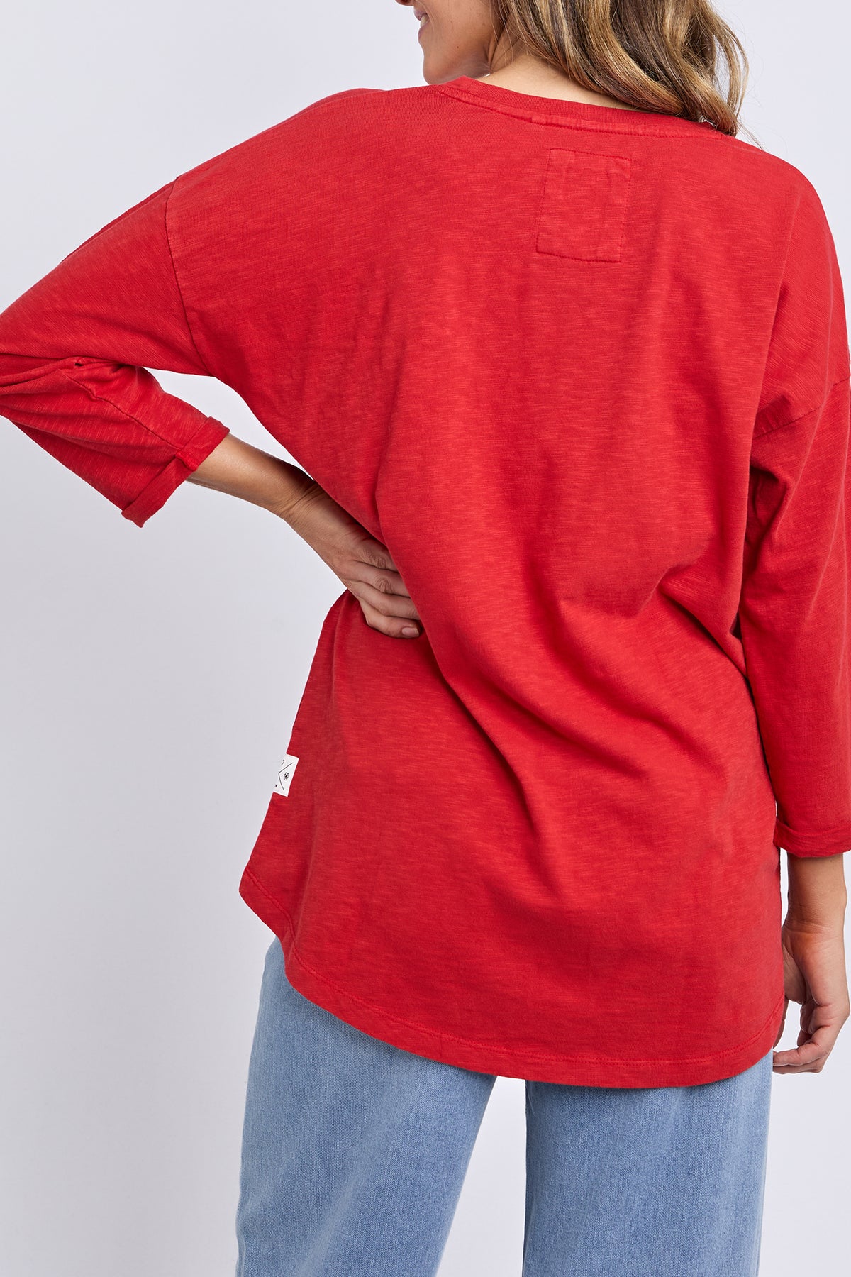 Annie 3/4 Sleeve Tee Cranberry