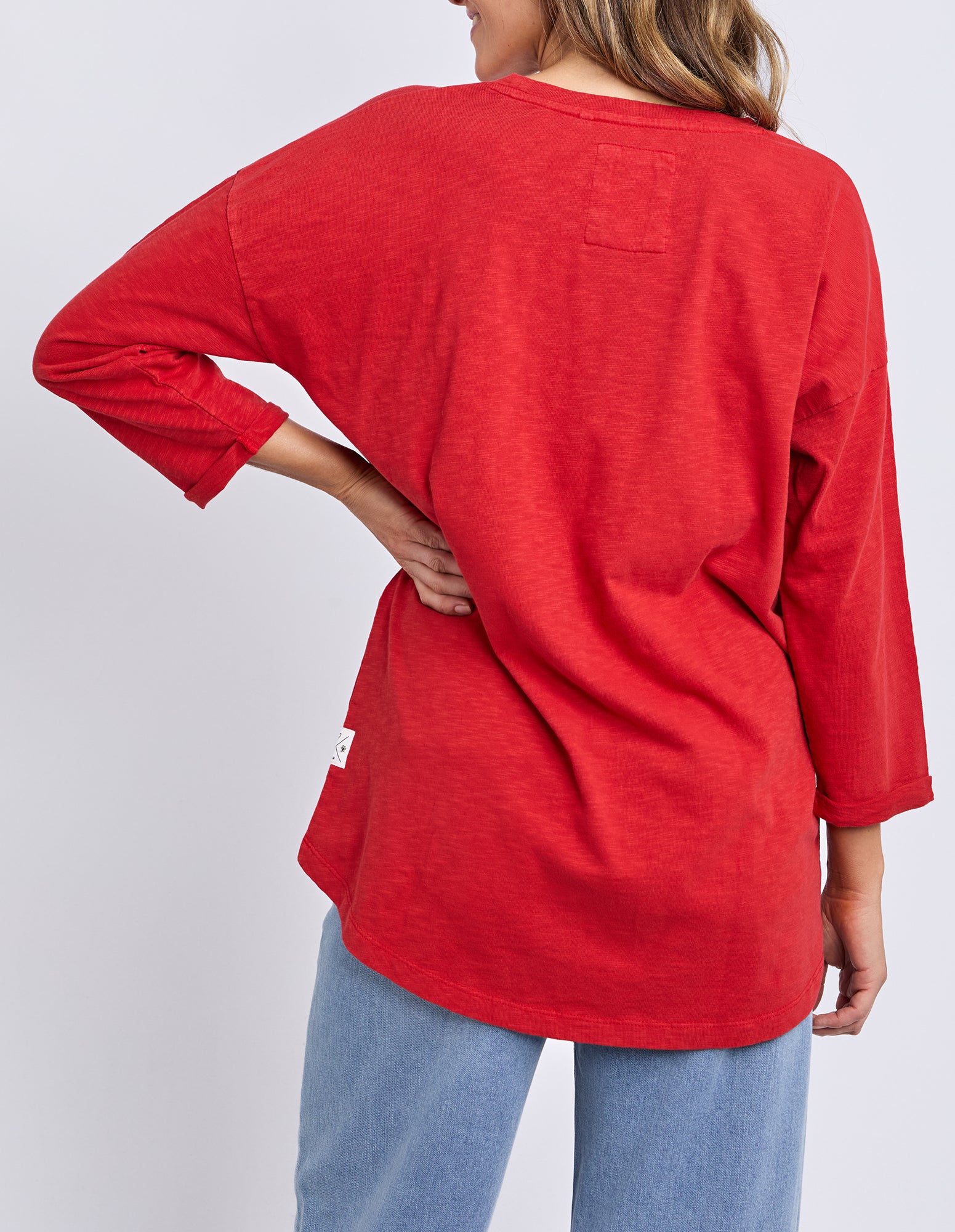 Annie 3/4 Sleeve Tee Cranberry