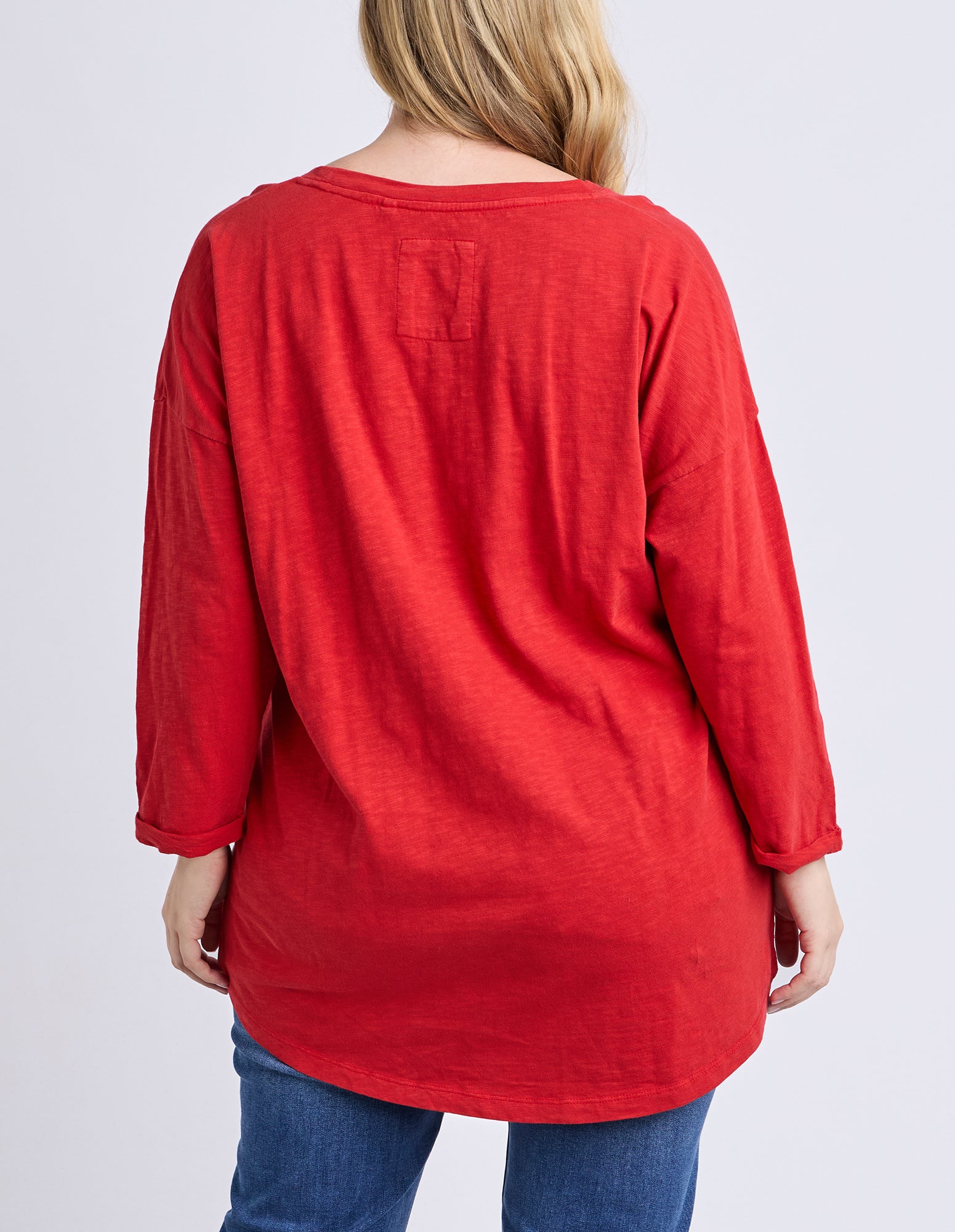 Annie 3/4 Sleeve Tee Cranberry