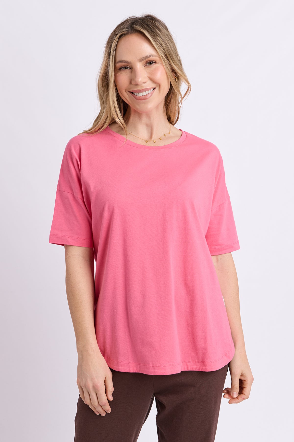 Society Short Sleeve Tee Pink Lemonade