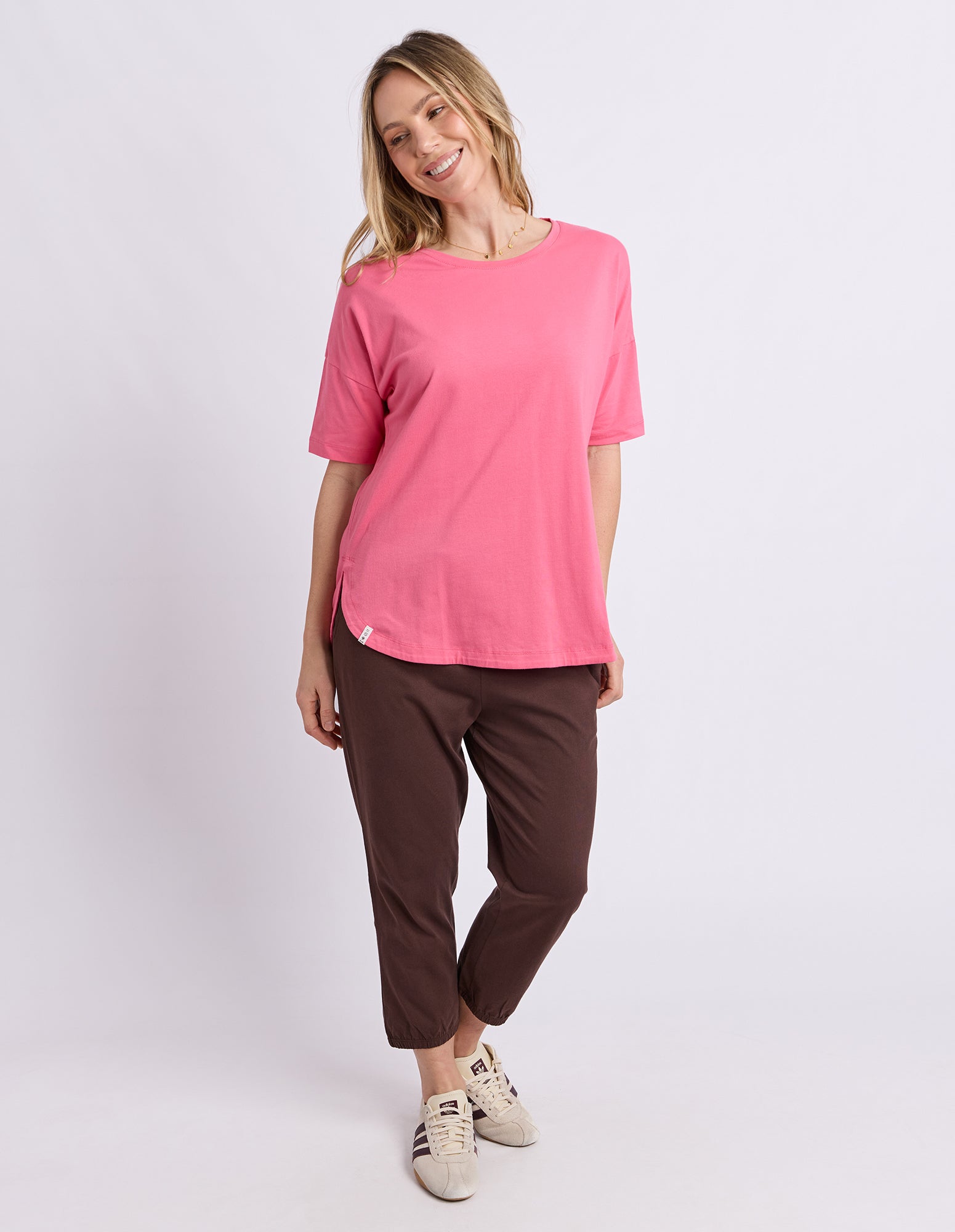 Society Short Sleeve Tee Pink Lemonade