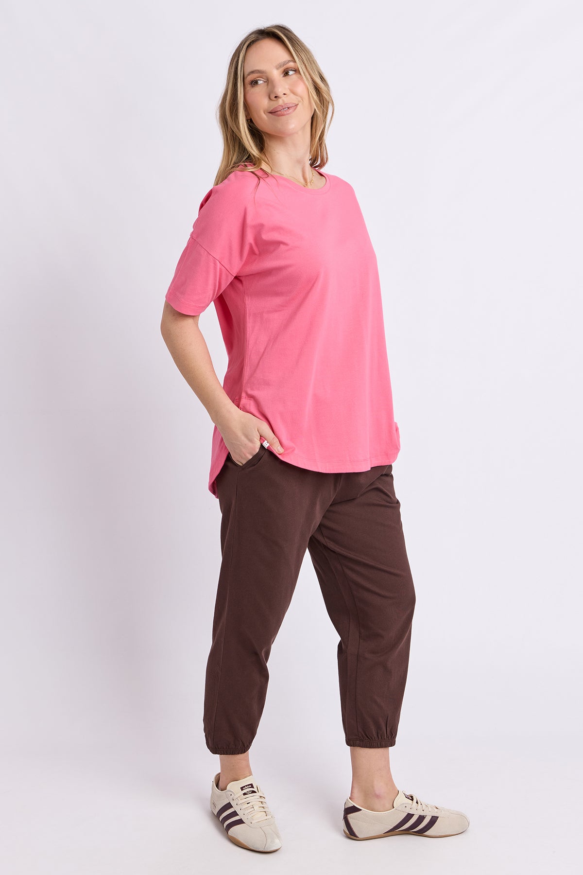 Society Short Sleeve Tee Pink Lemonade