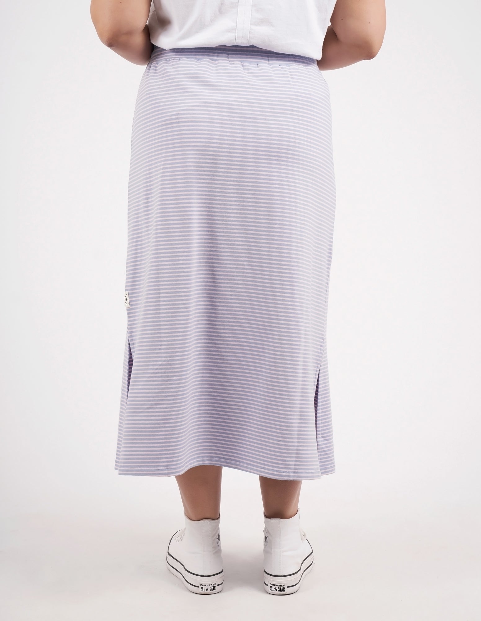 Travel Skirt Hydrangea & Powder Pink Stripe