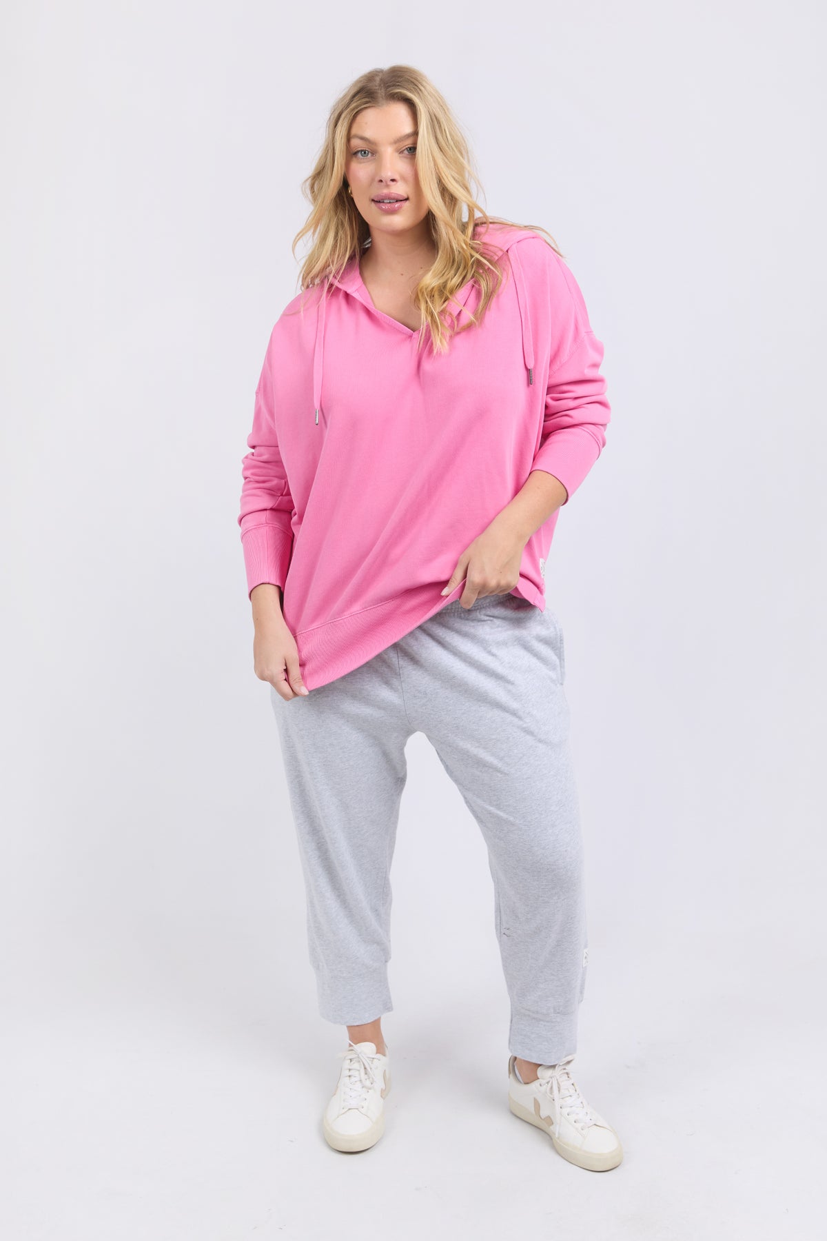 Paris Hoodie Pink Geranium