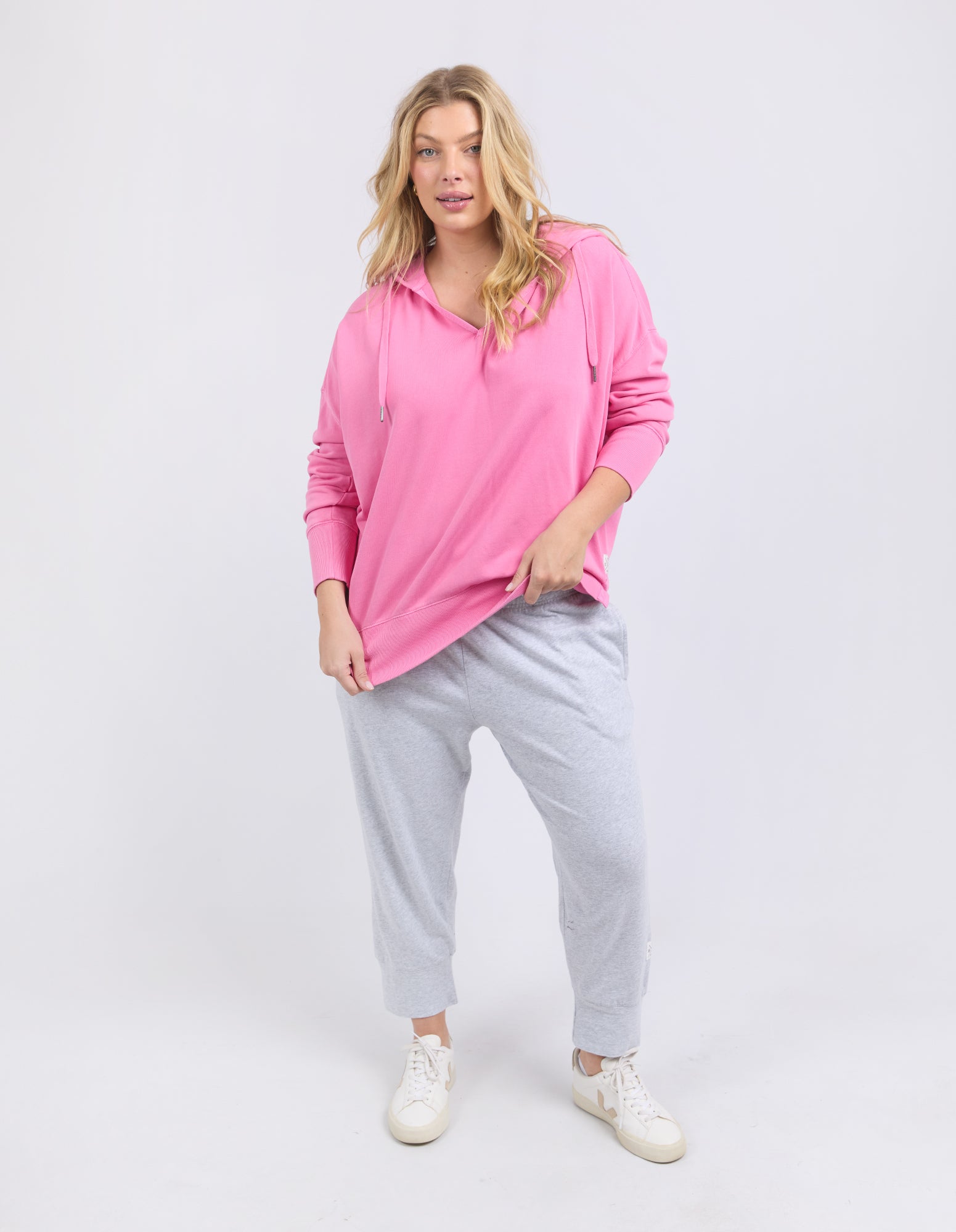 Paris Hoodie Pink Geranium