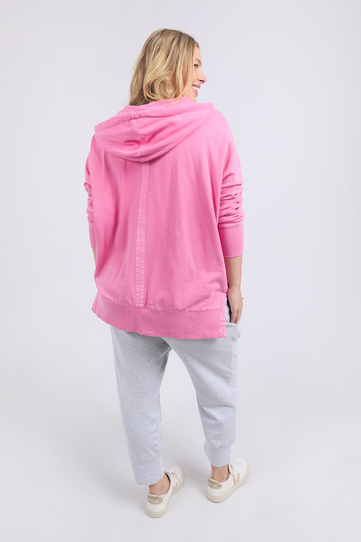 Paris Hoodie Pink Geranium