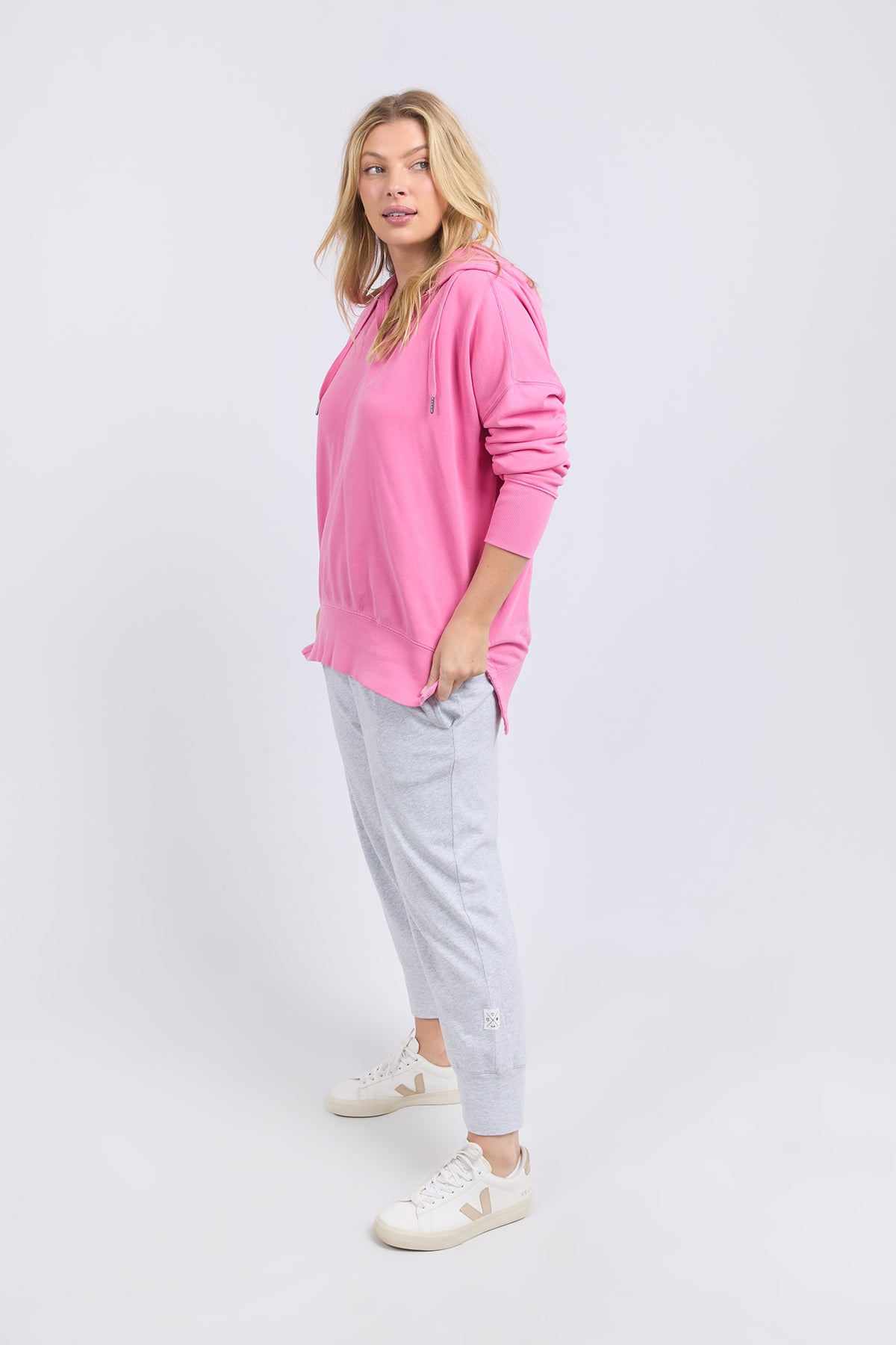 Paris Hoodie Pink Geranium