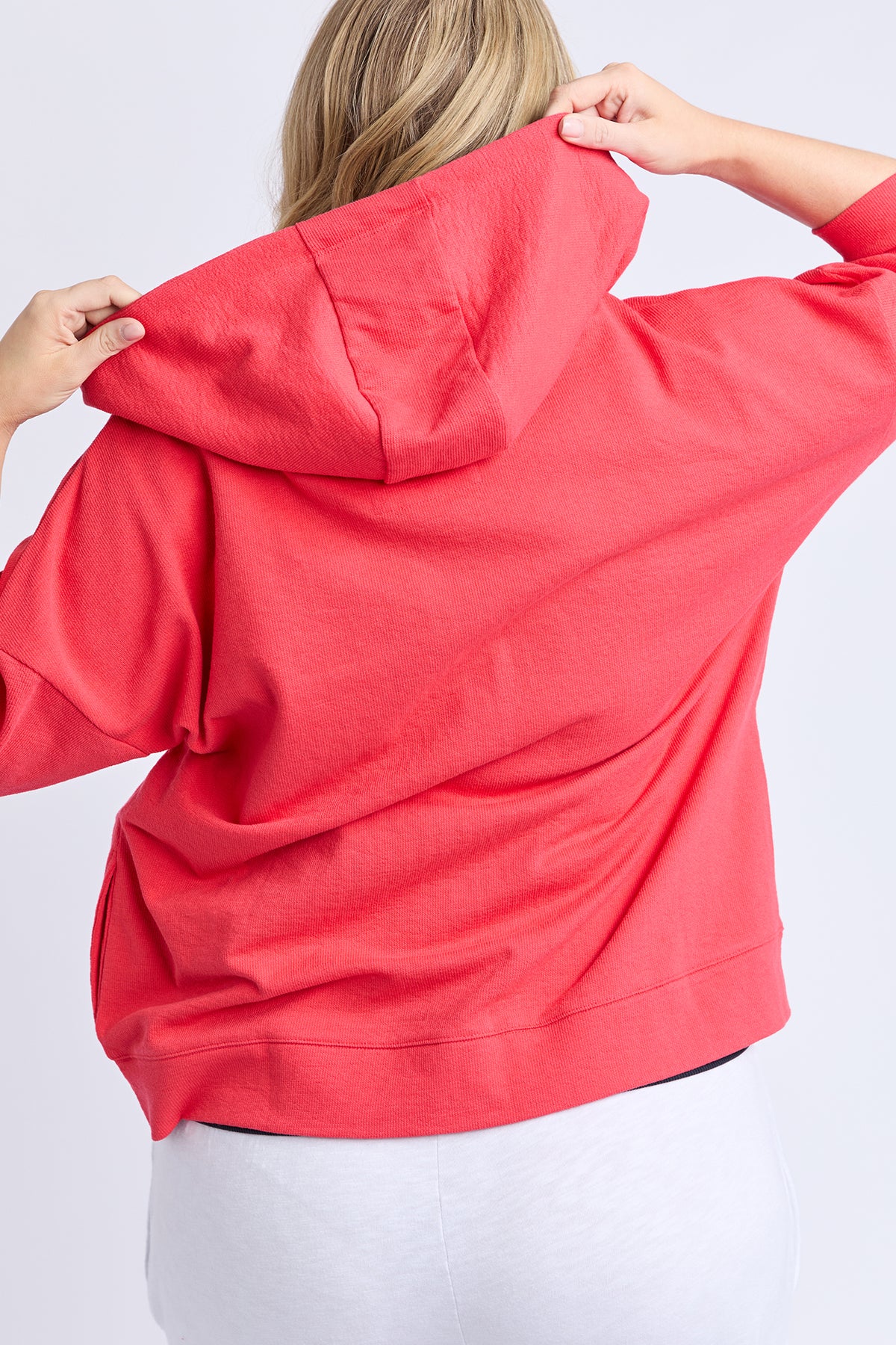 Beachy Zip Hoodie Cayenne