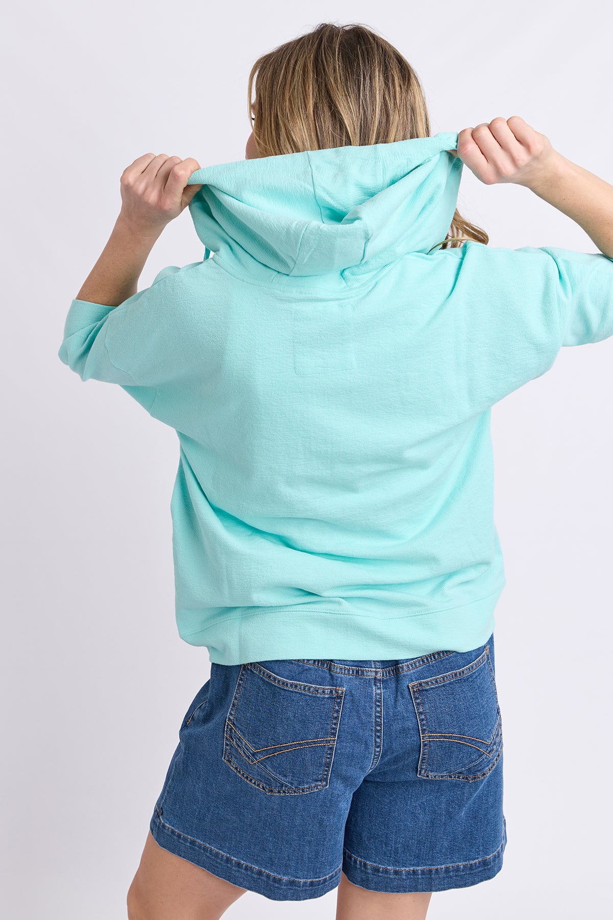 Beachy Zip Hoodie Tonic Blue