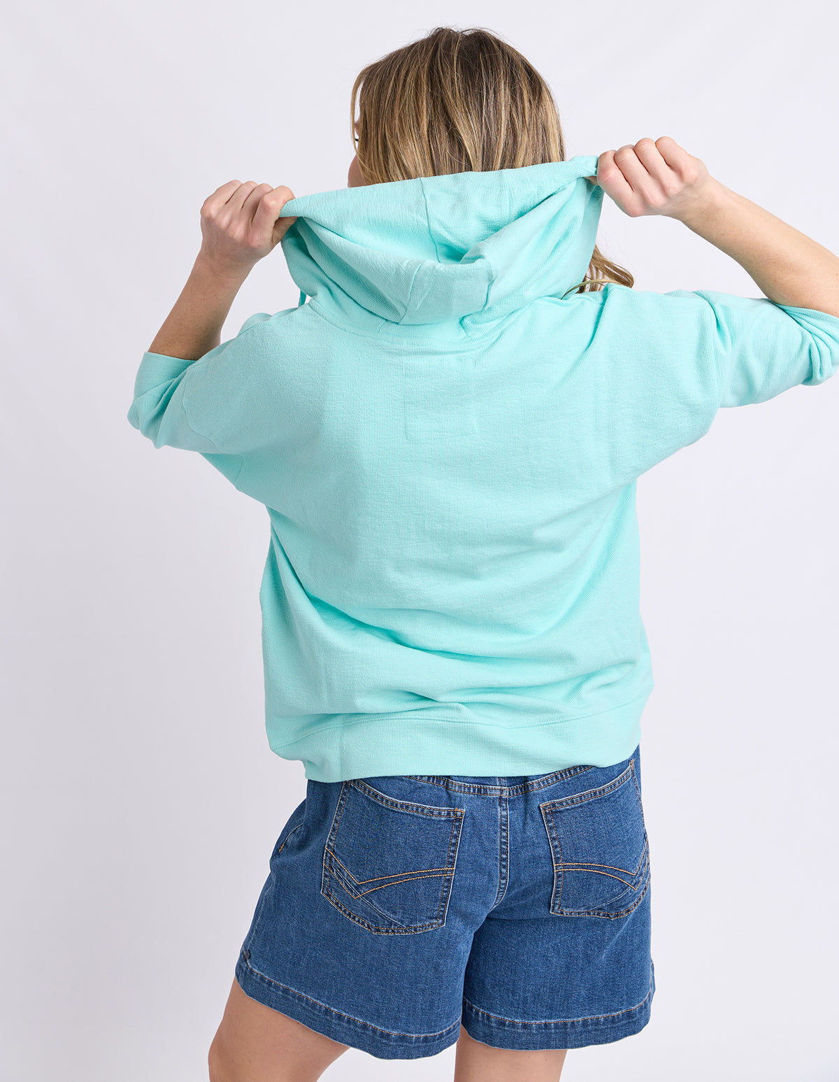 Beachy Zip Hoodie Tonic Blue