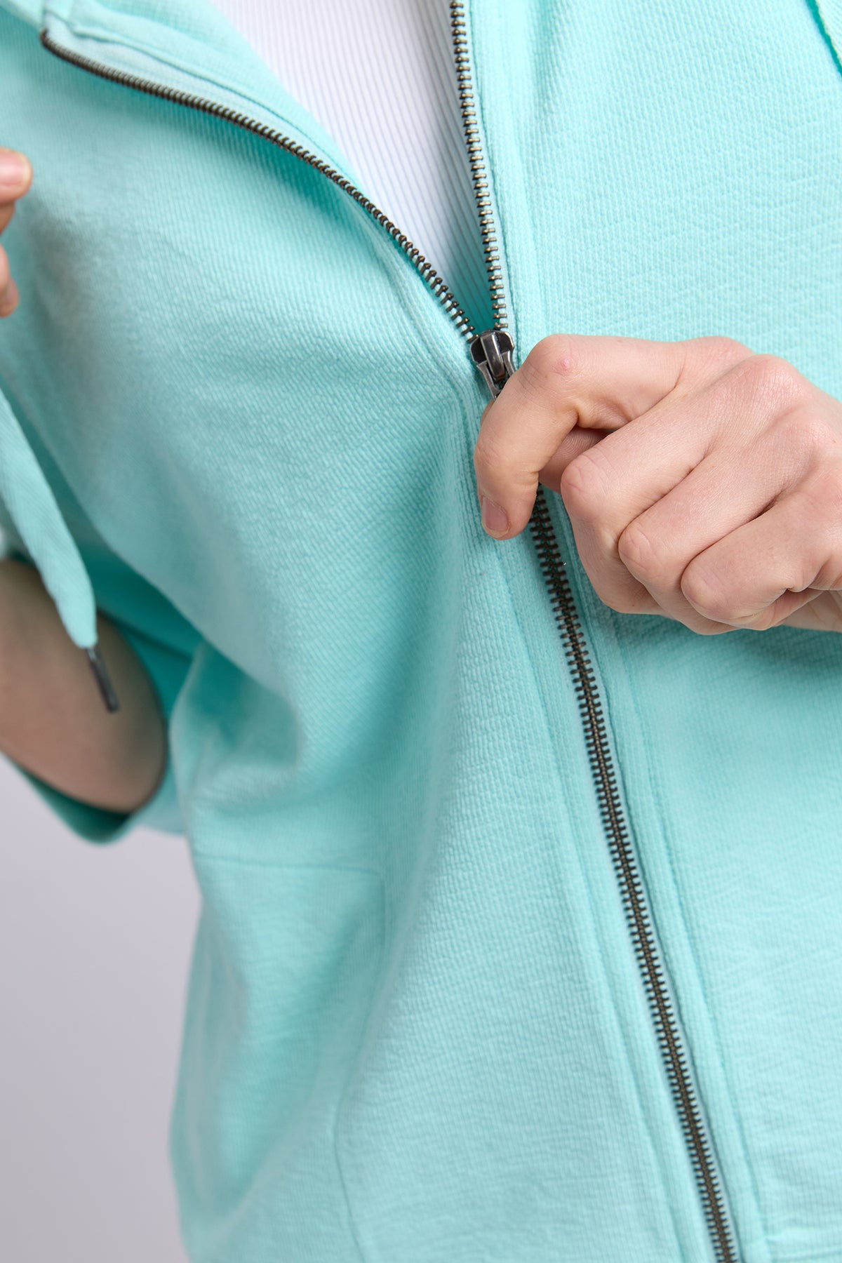 Beachy Zip Hoodie Tonic Blue