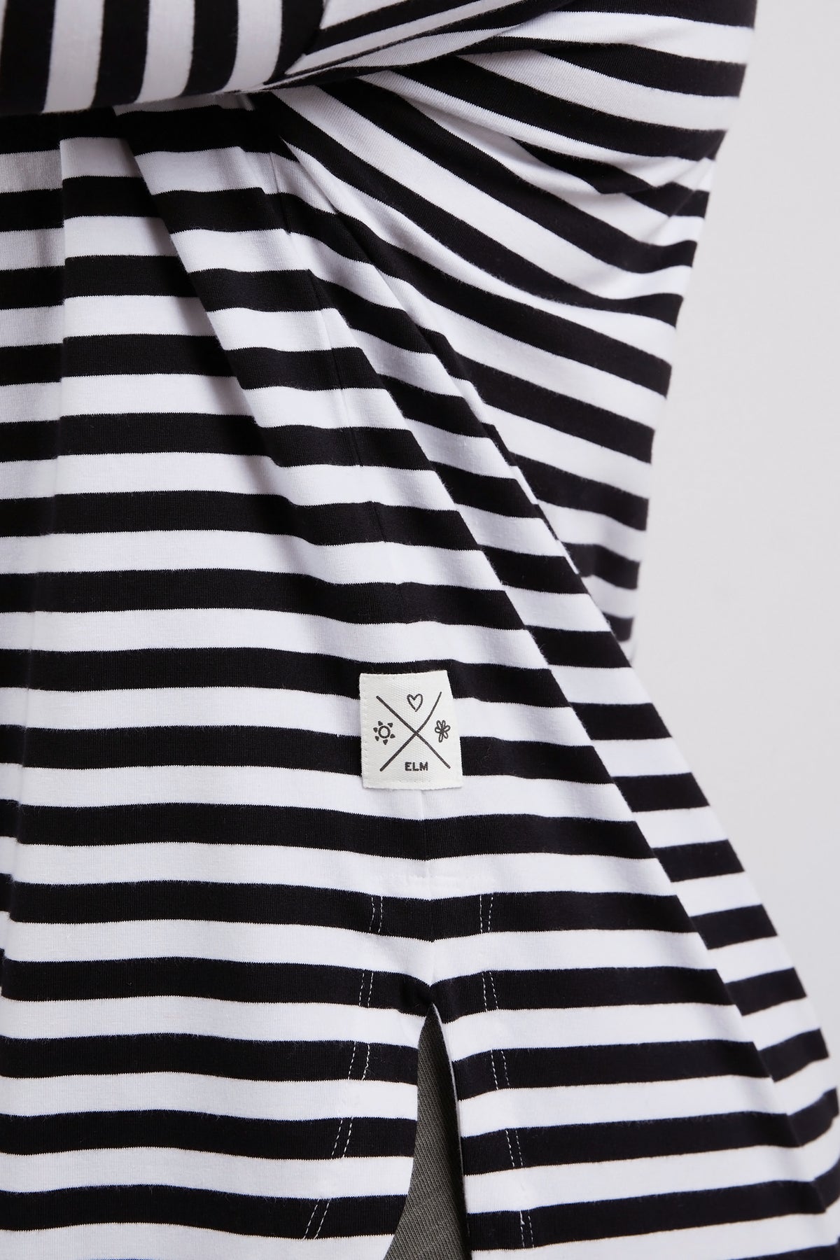 Lauren Long Sleeve Black & White Stripe