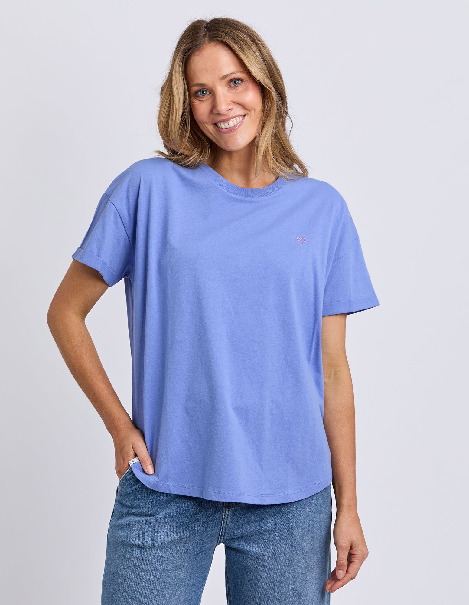 Halli Short Sleeve Tee Cornflower