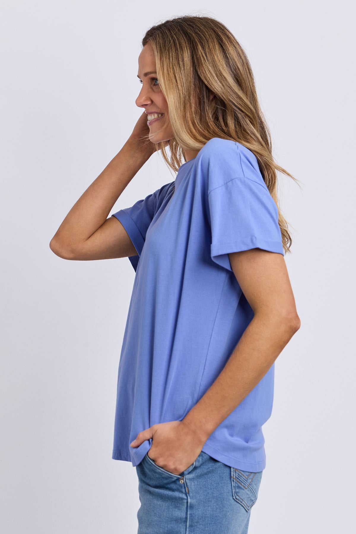 Halli Short Sleeve Tee Cornflower