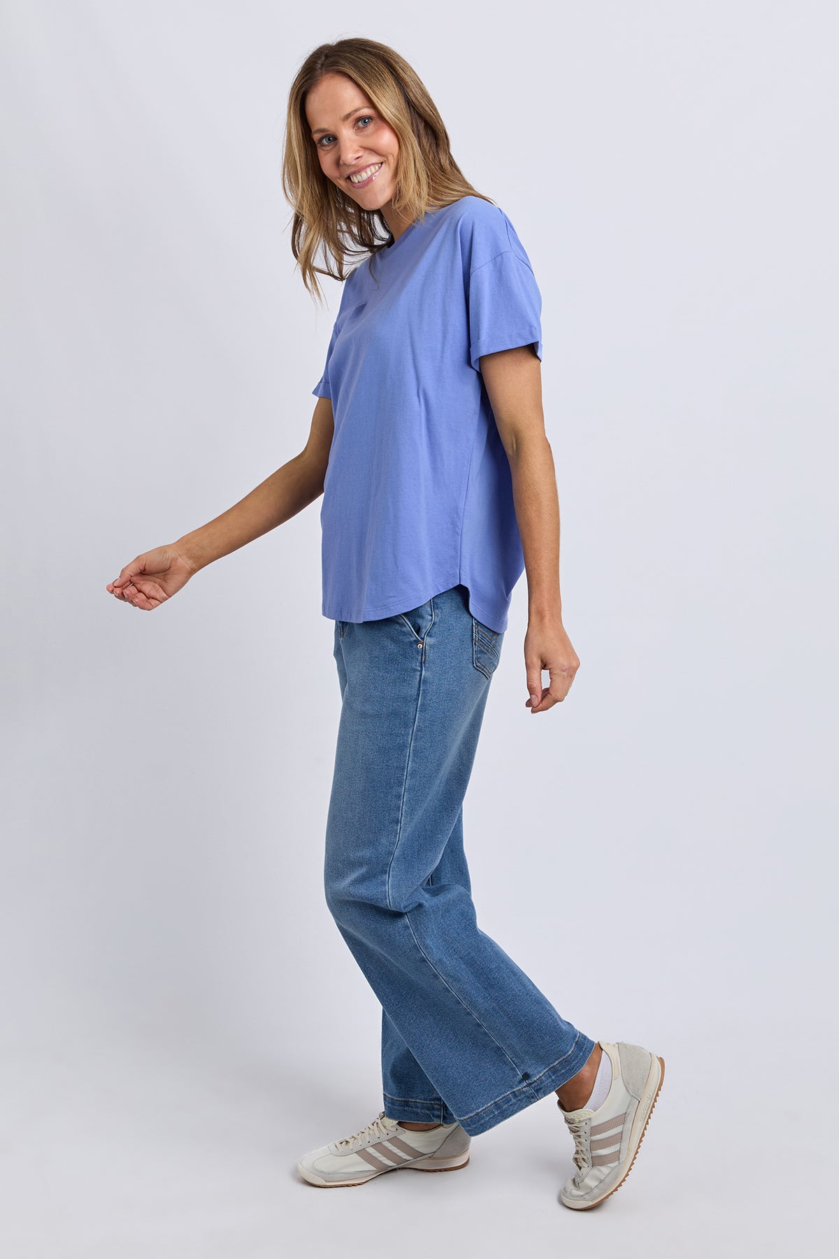 Halli Short Sleeve Tee Cornflower