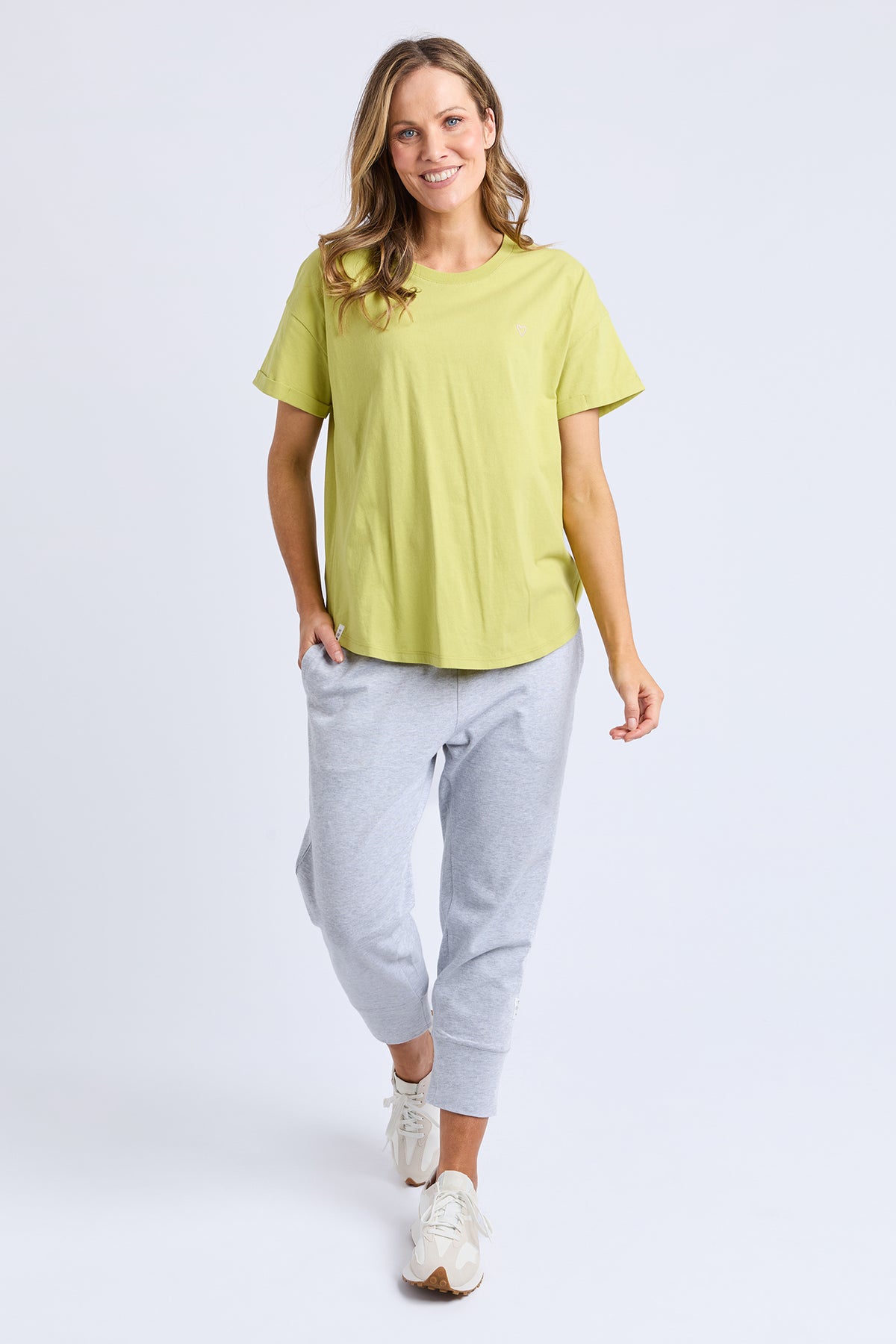 Halli S/S Tee Lime Green