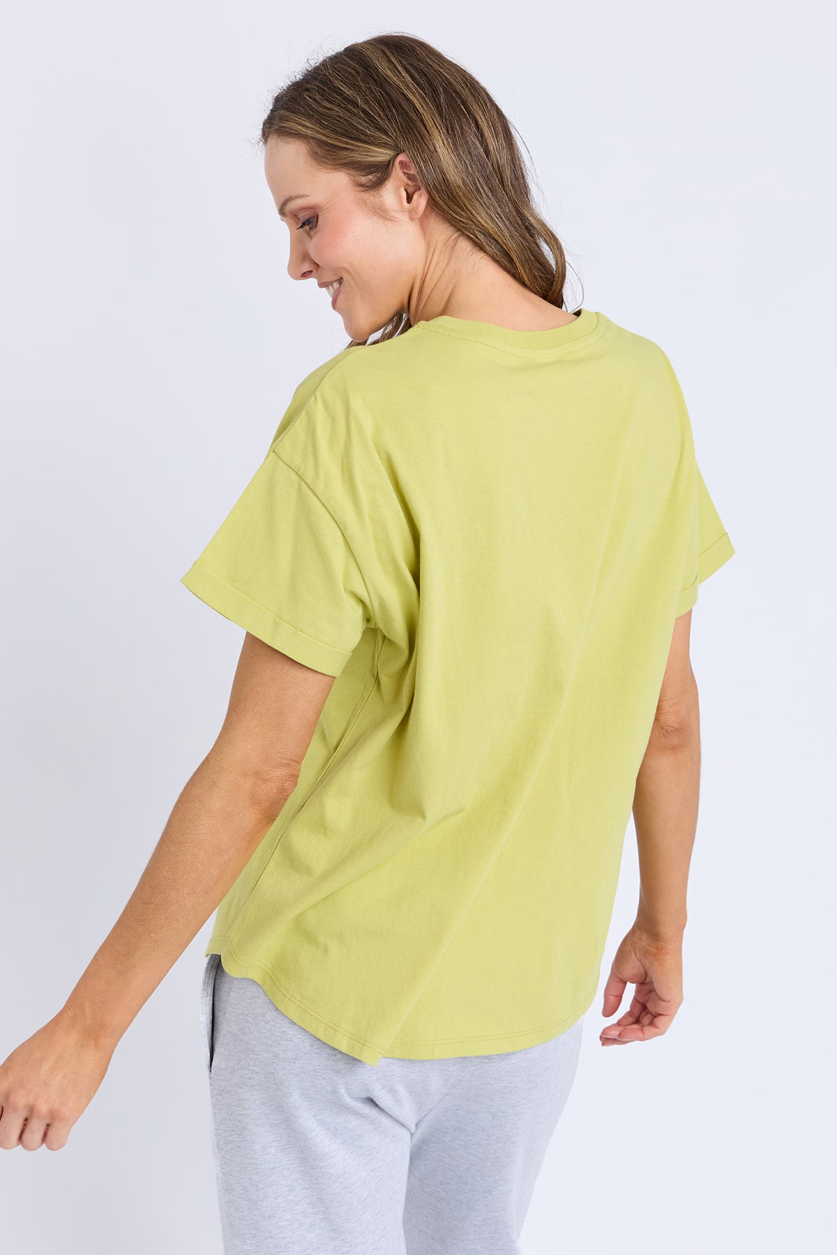 Halli S/S Tee Lime Green