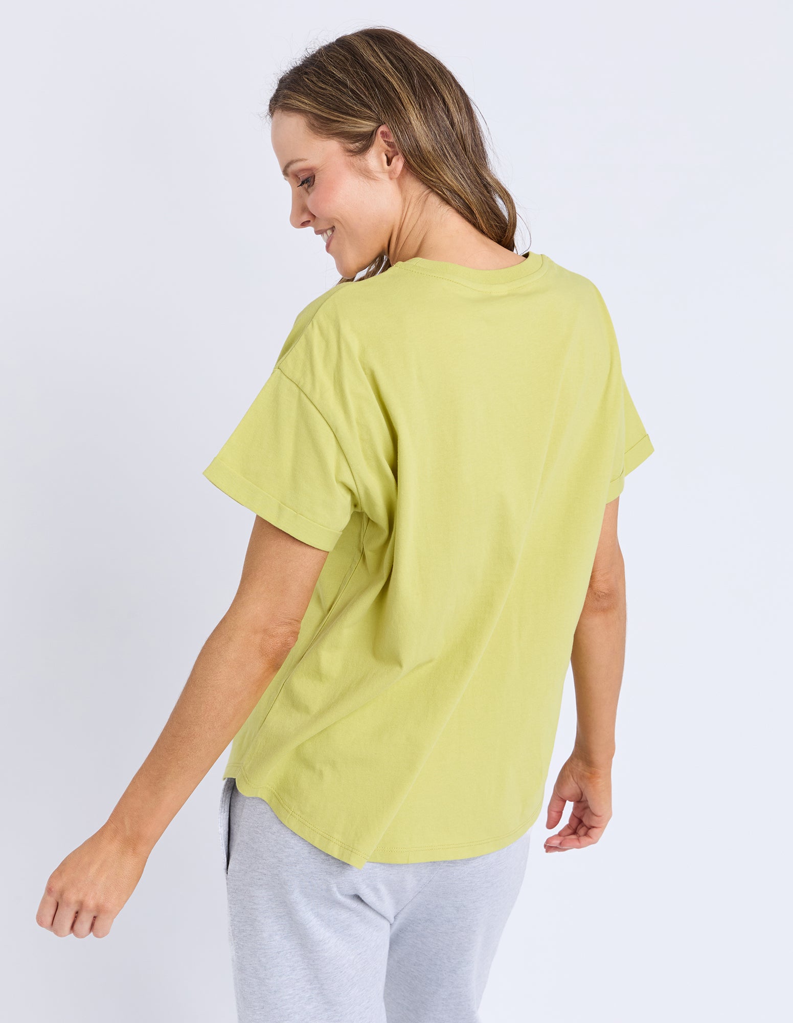 Halli S/S Tee Lime Green