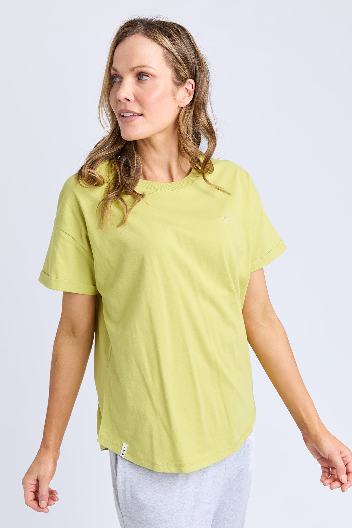 Halli S/S Tee Lime Green