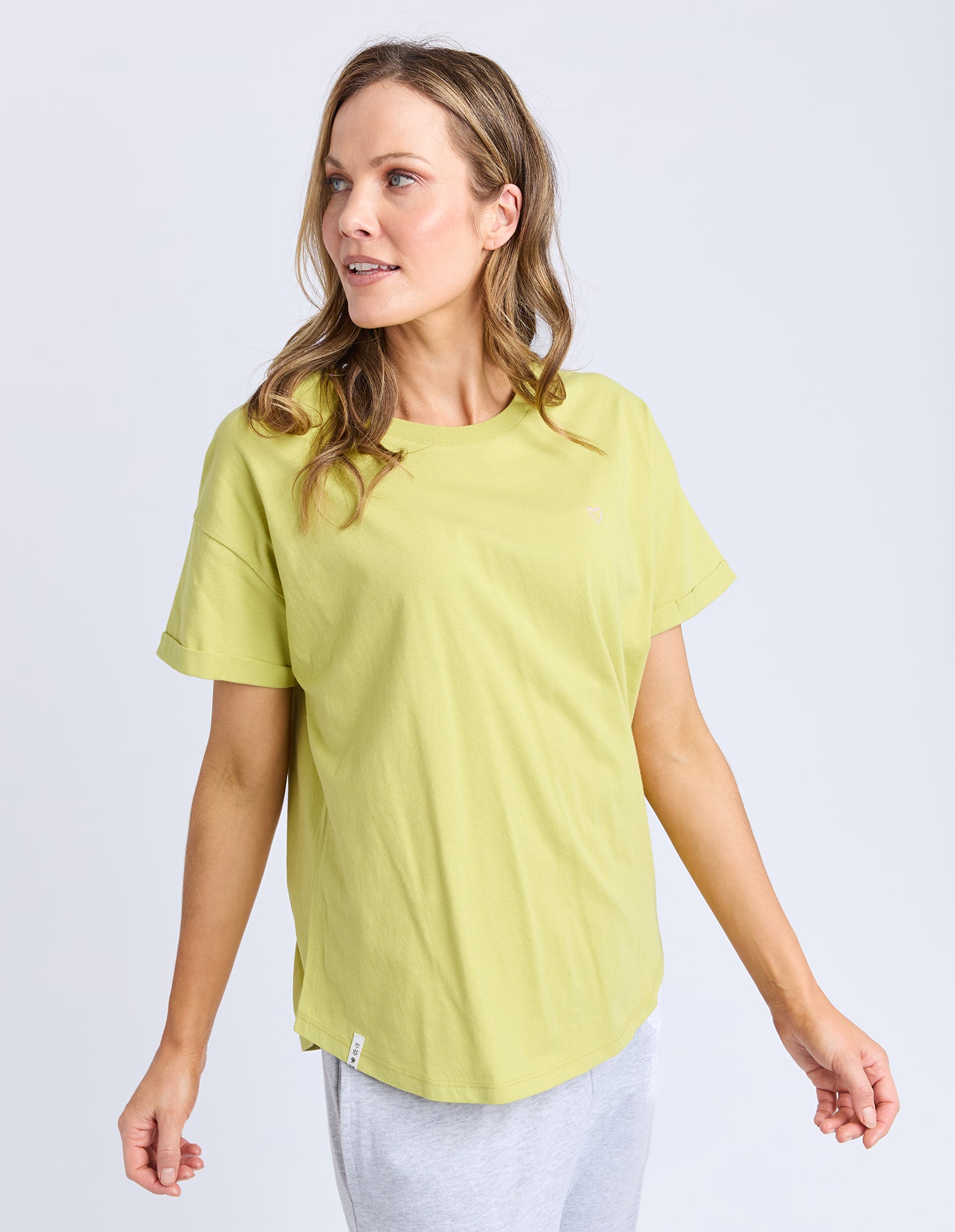 Halli S/S Tee Lime Green