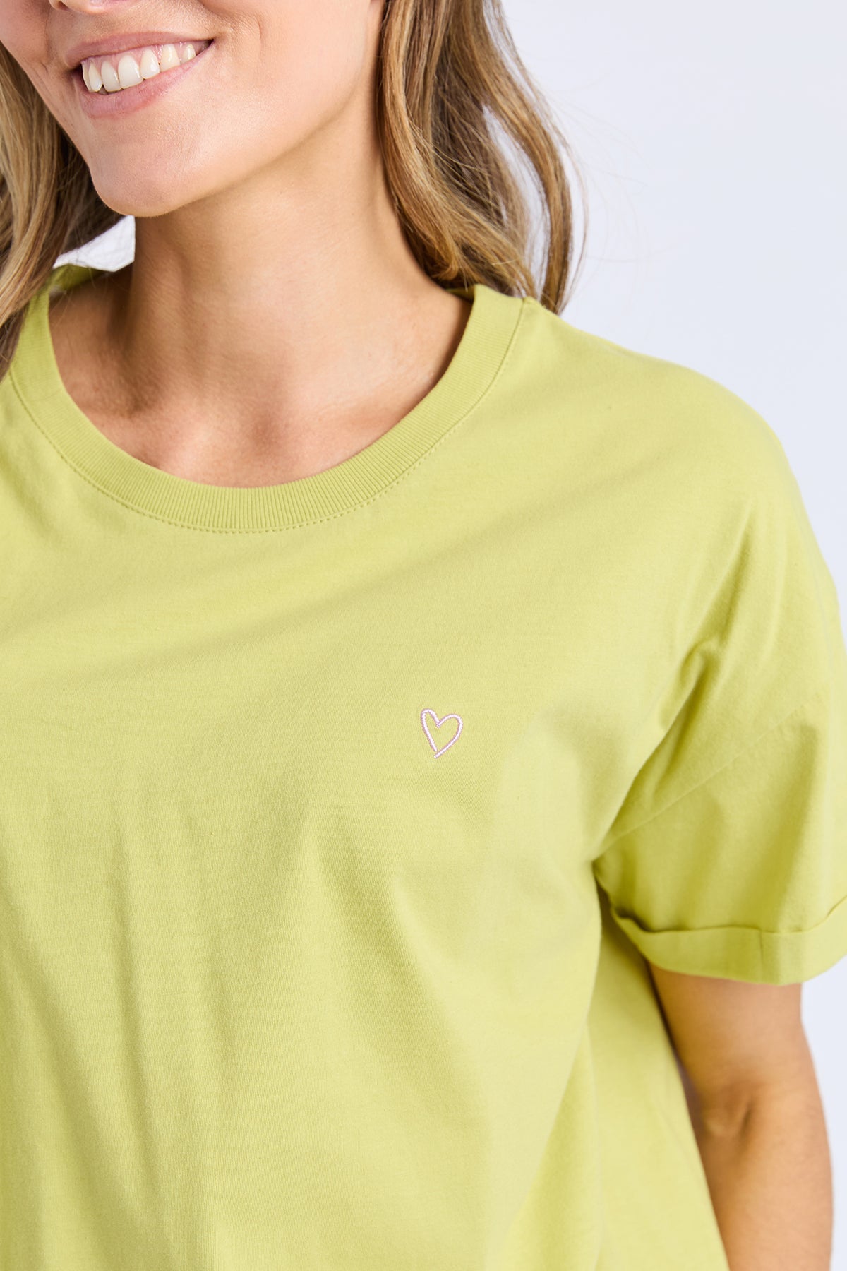 Halli S/S Tee Lime Green