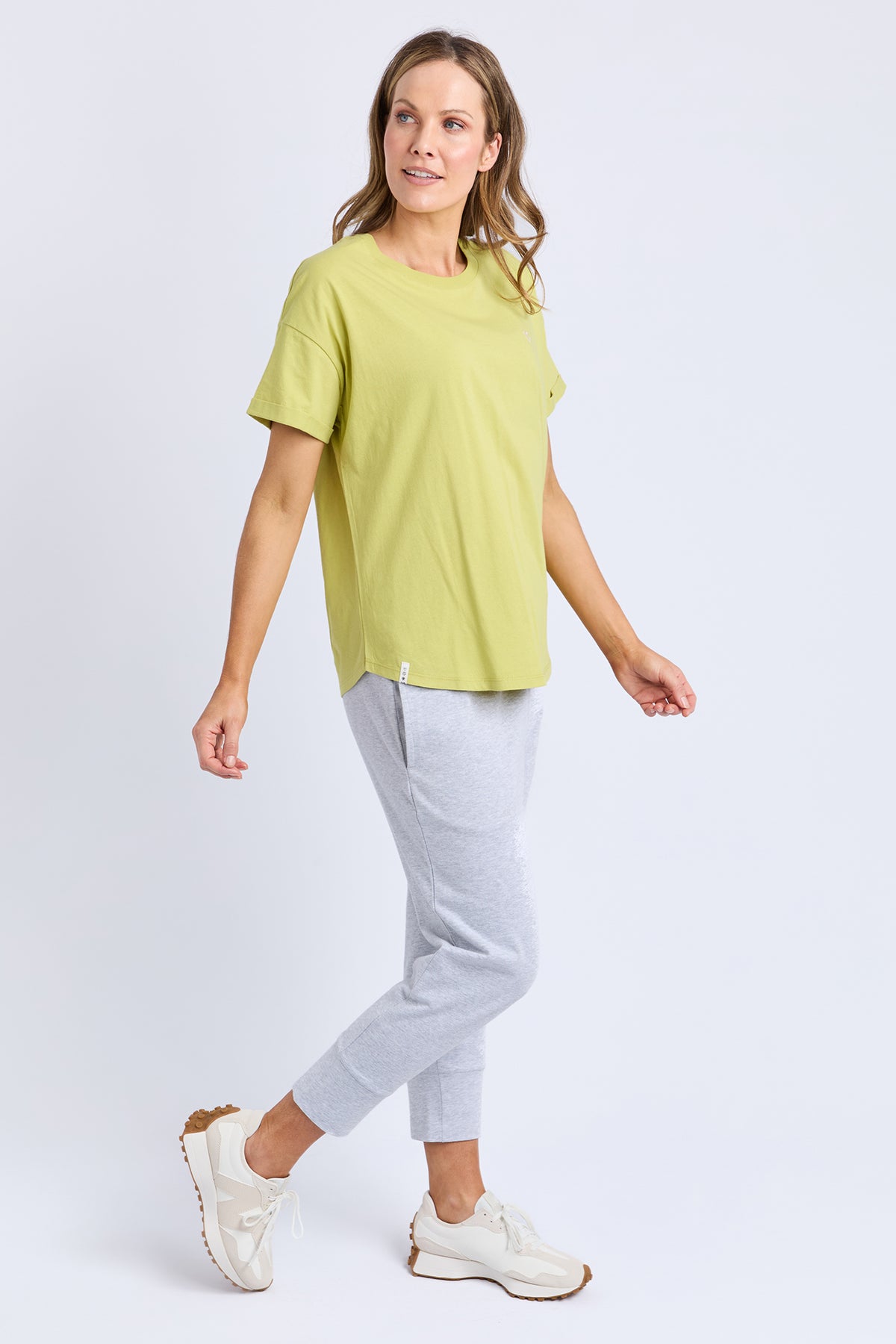 Halli S/S Tee Lime Green