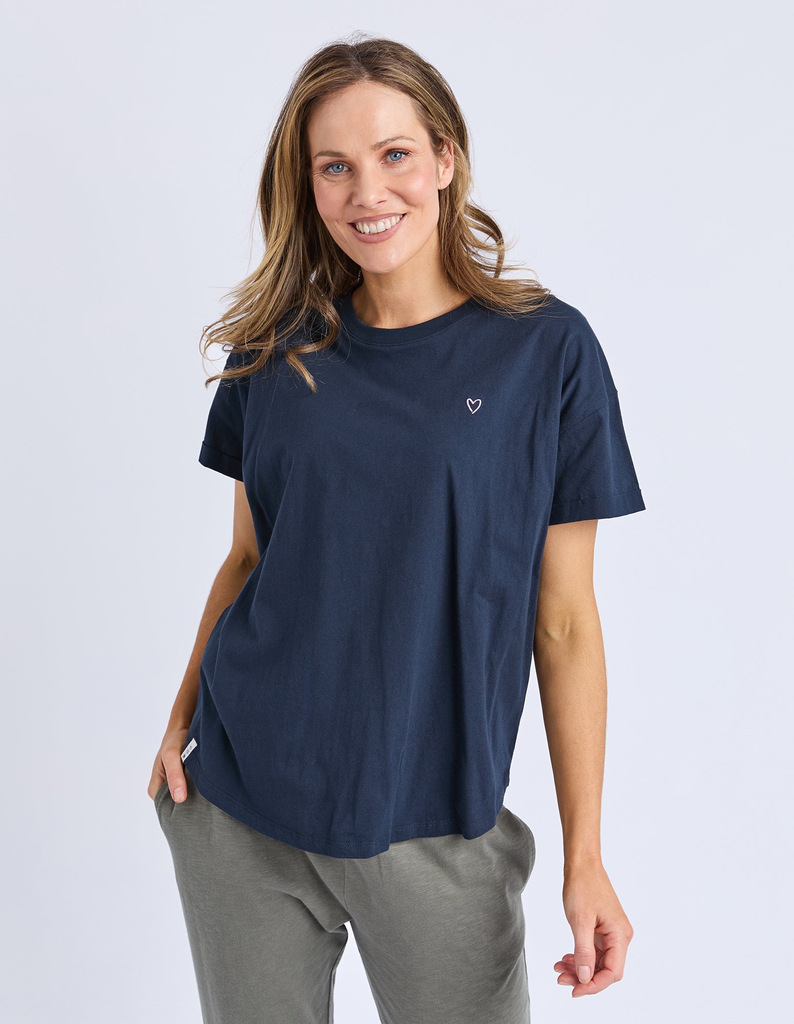 Halli Short Sleeve Tee Navy
