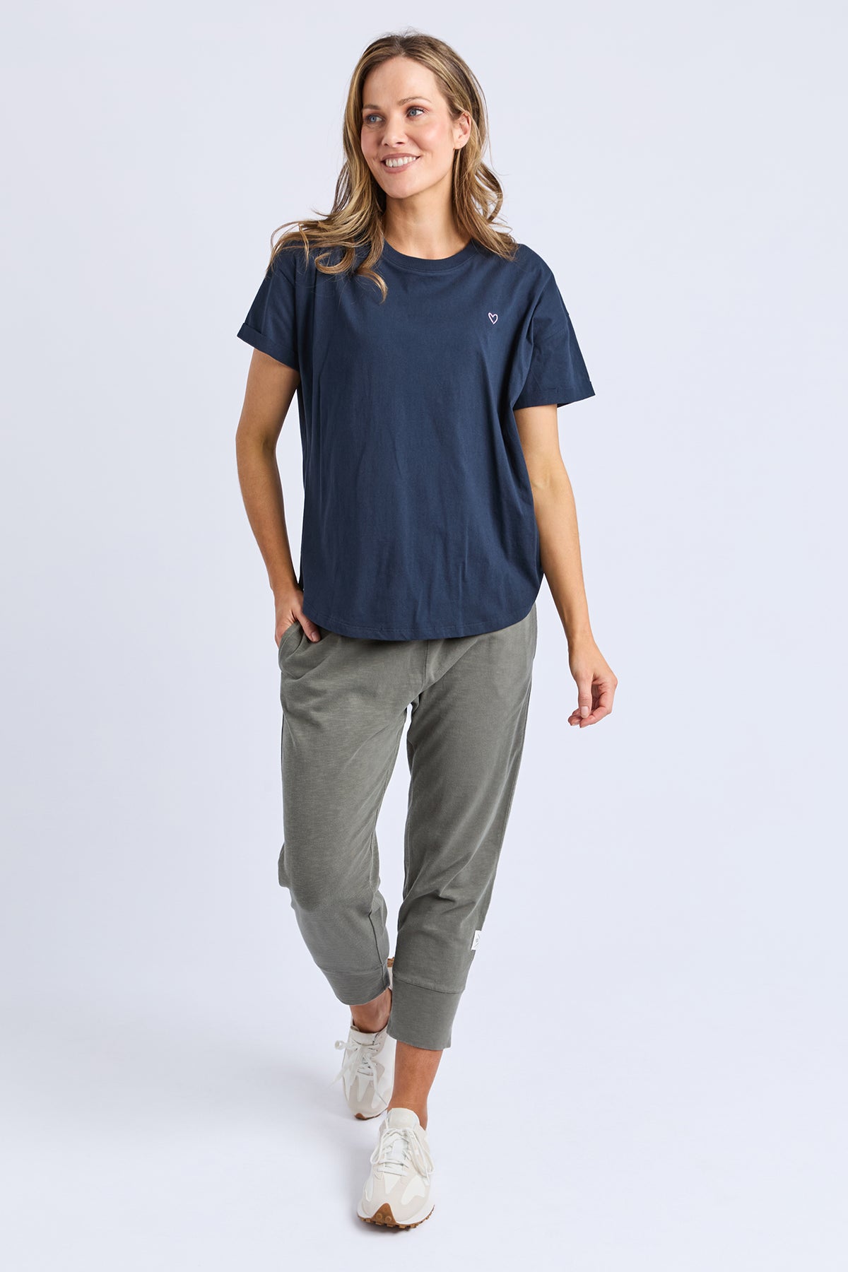 Halli Short Sleeve Tee Navy