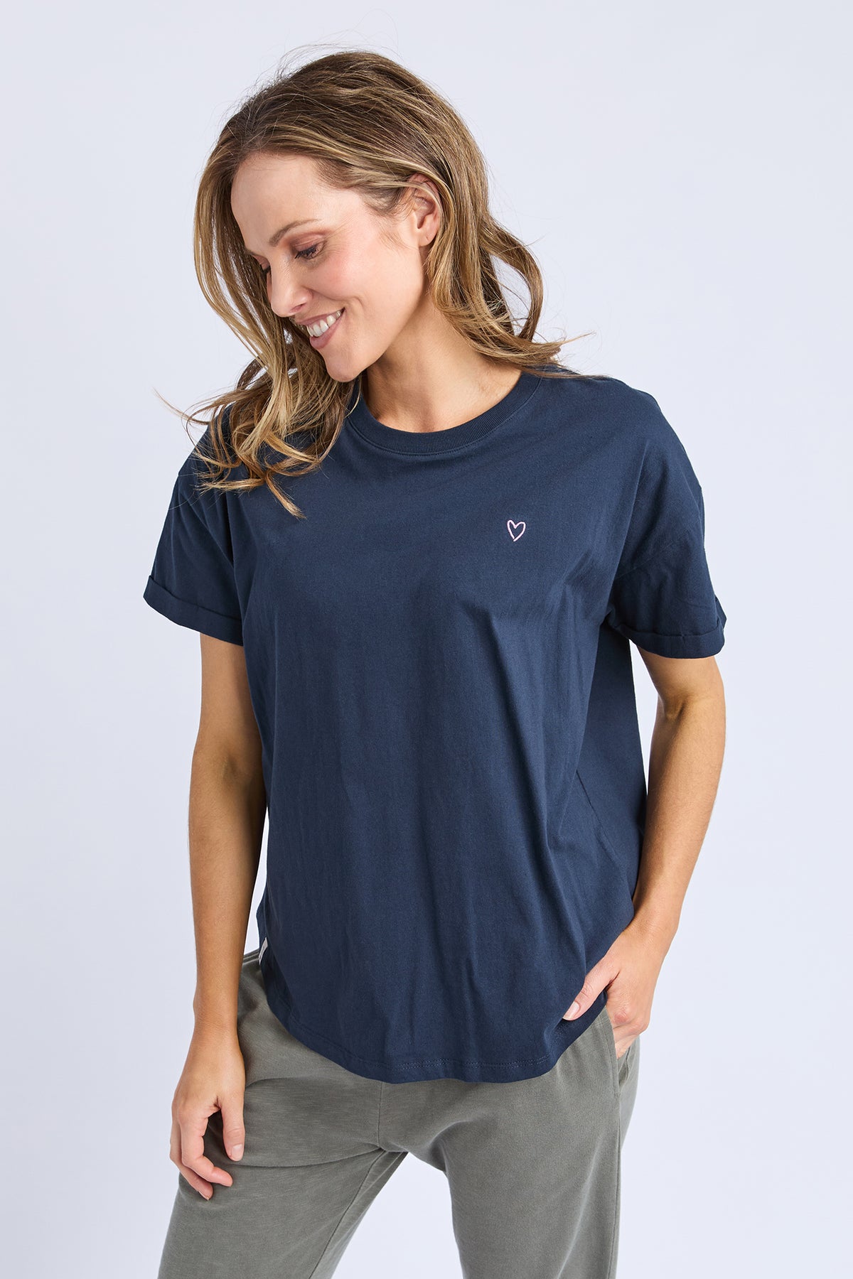 Halli Short Sleeve Tee Navy