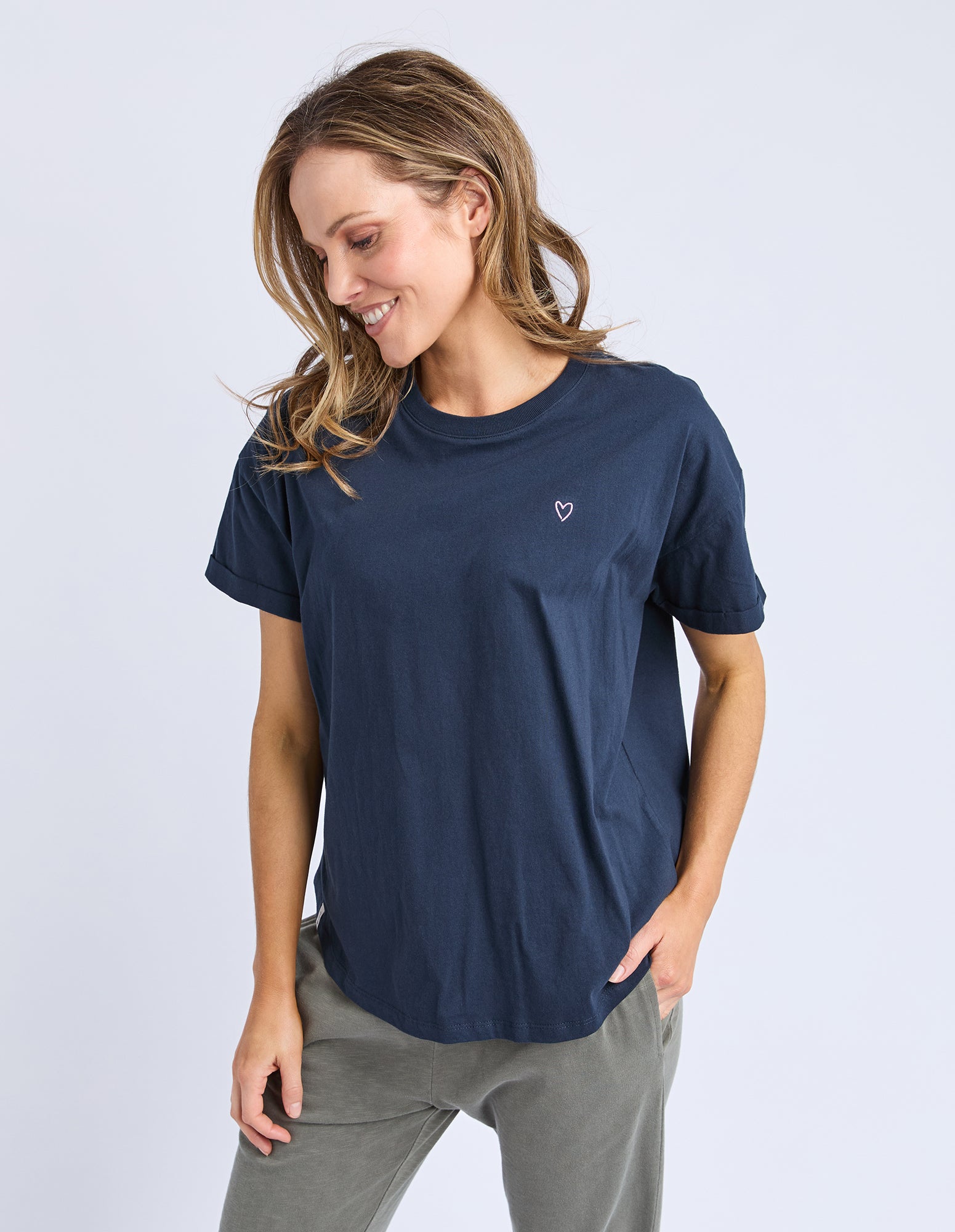 Halli Short Sleeve Tee Navy