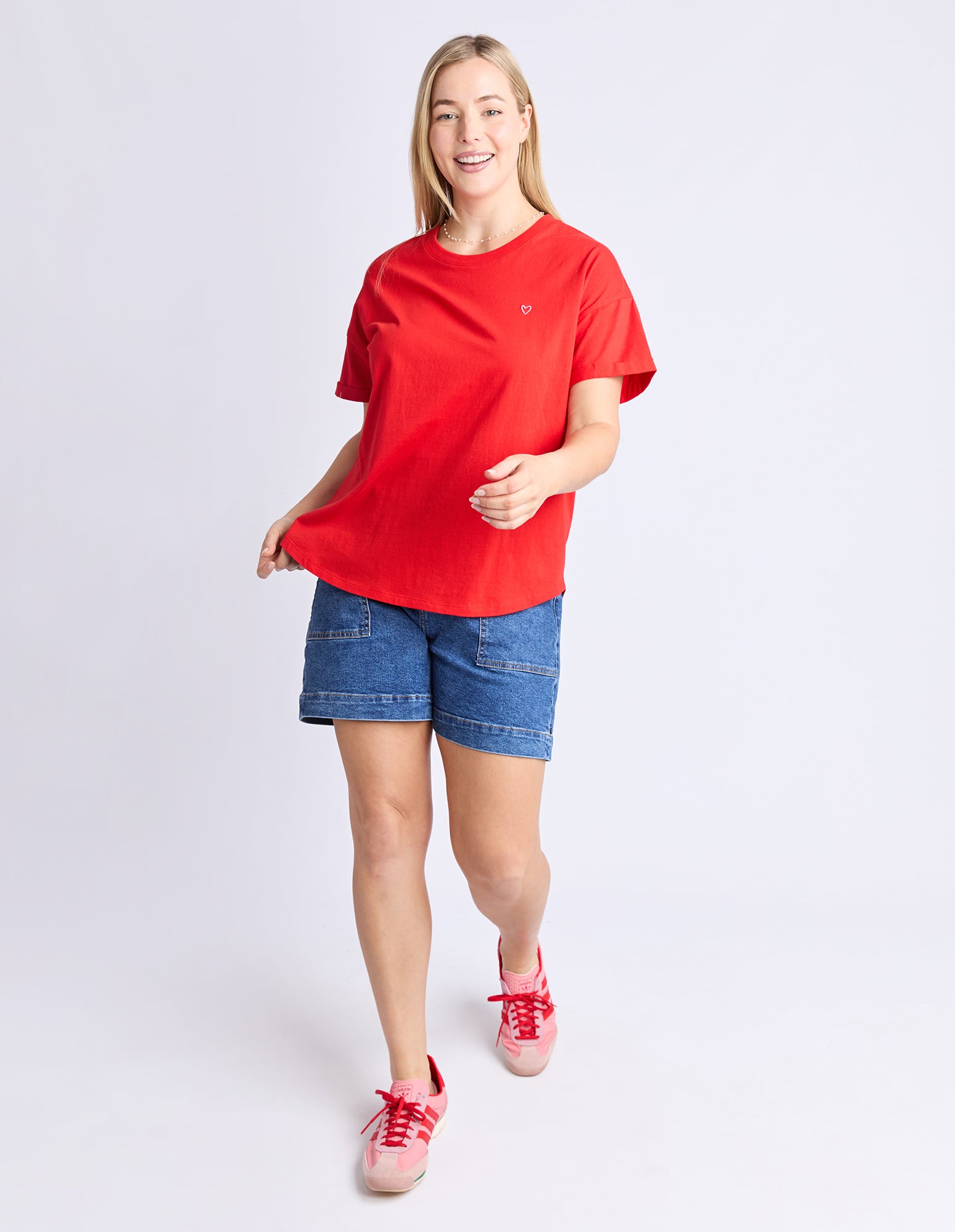 Halli S/S Tee Poppy