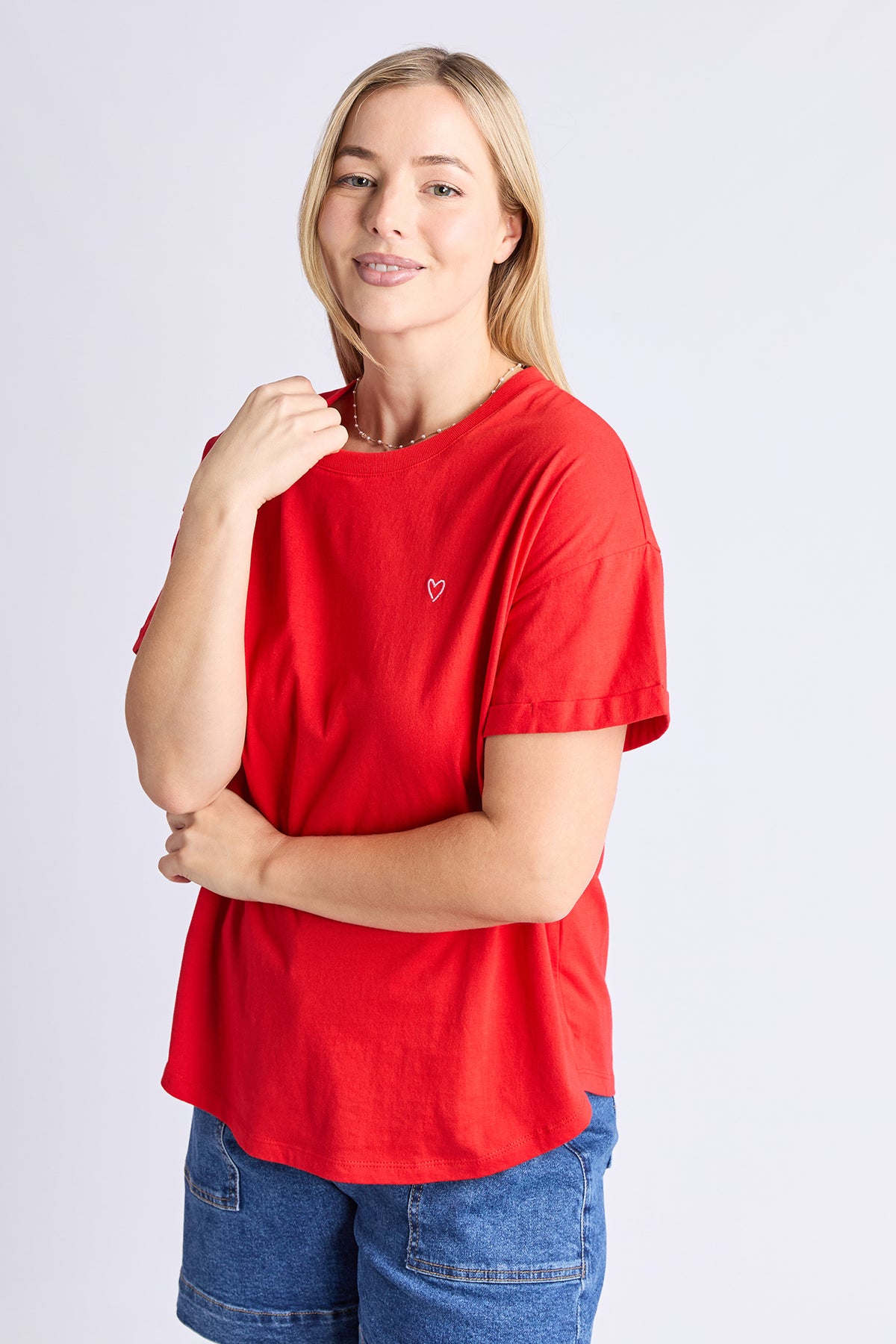 Halli S/S Tee Poppy