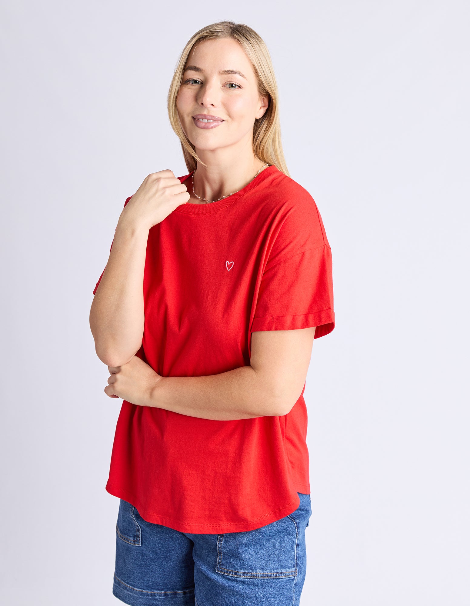 Halli S/S Tee Poppy