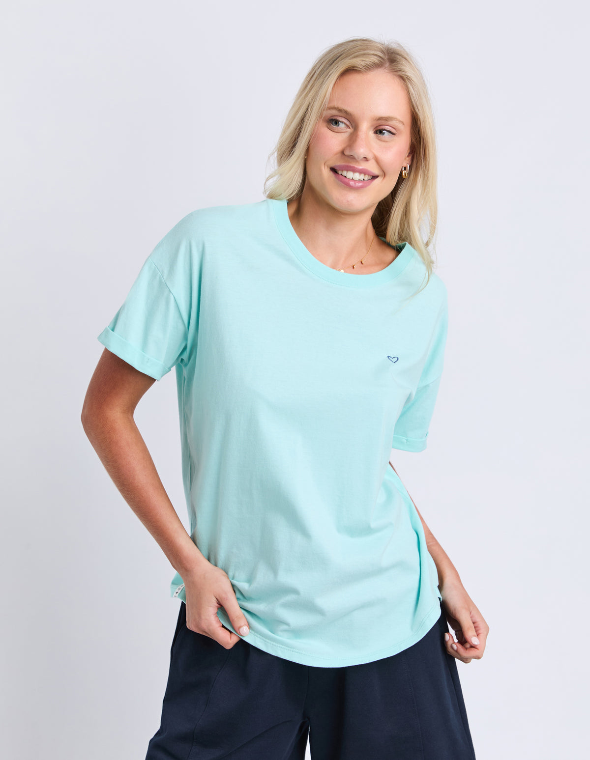 Halli Short Sleeve Tee Tonic Blue